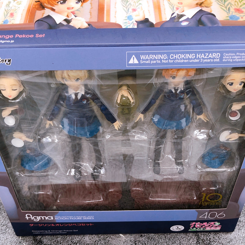 Girls und Panzer das Finale Darjeeling & Orange Pekoe Set figma 406 Figure NEW