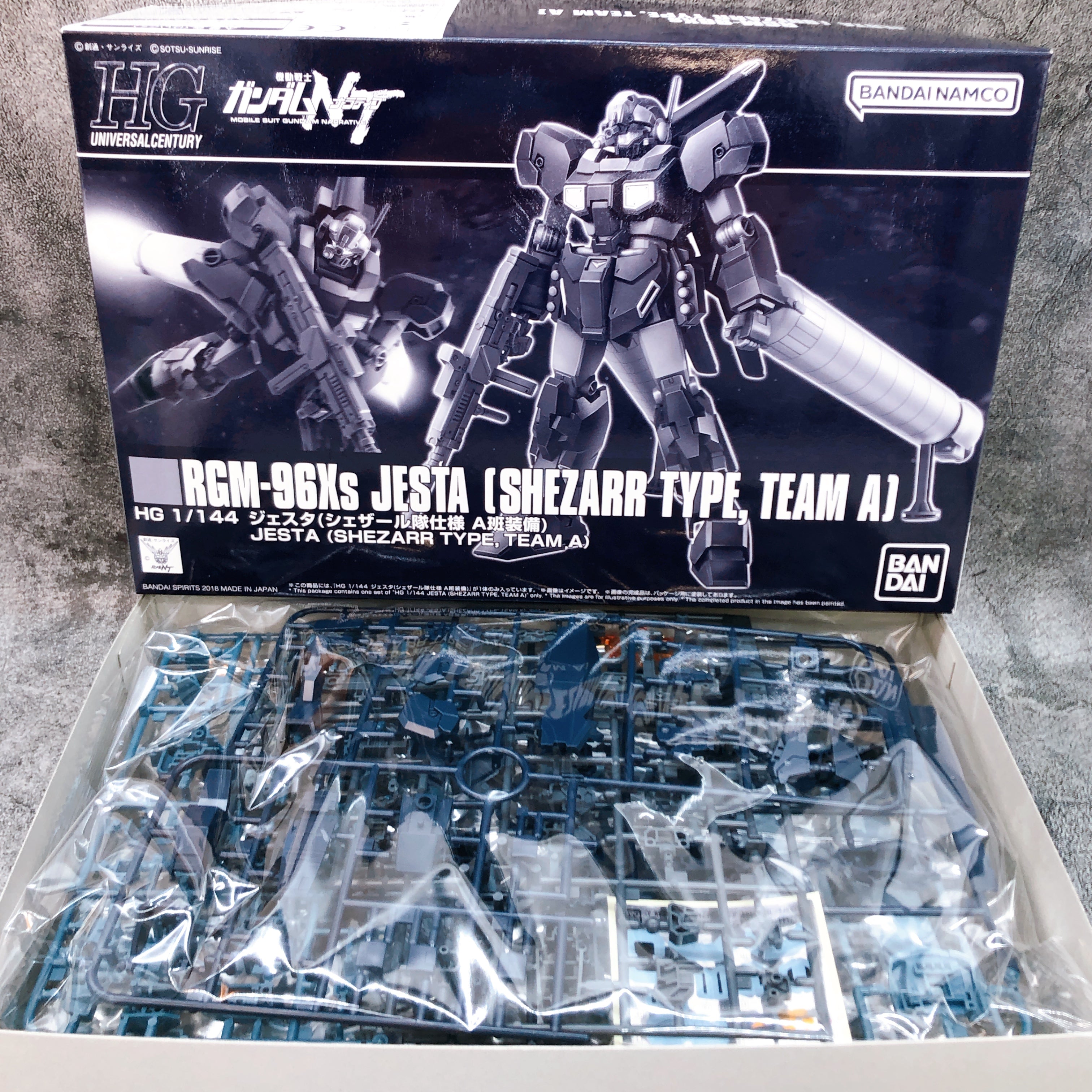 HG 1/144 Jesta Shezarr Type, Team A RGM-96Xs Model Kit Premium Bandai Japan NEW