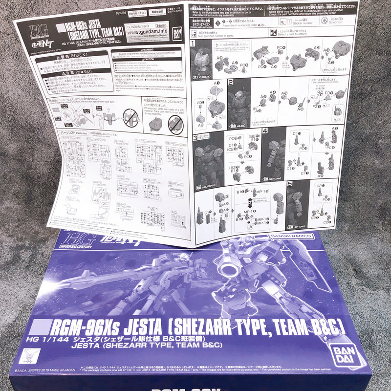 HGUC 1/144 Jesta Shezarr Type, Team B&C Gunpla Model Kit Premium Bandai NEW