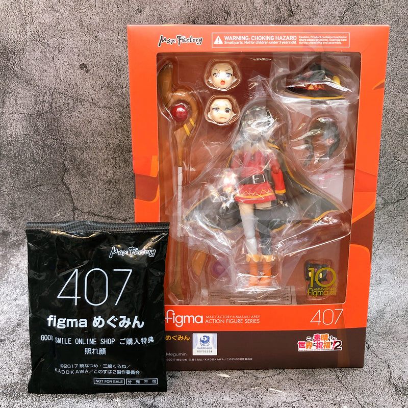 (w/Bonus) Konosuba Megumin Figma 407 Action Figure Max Factory NEW