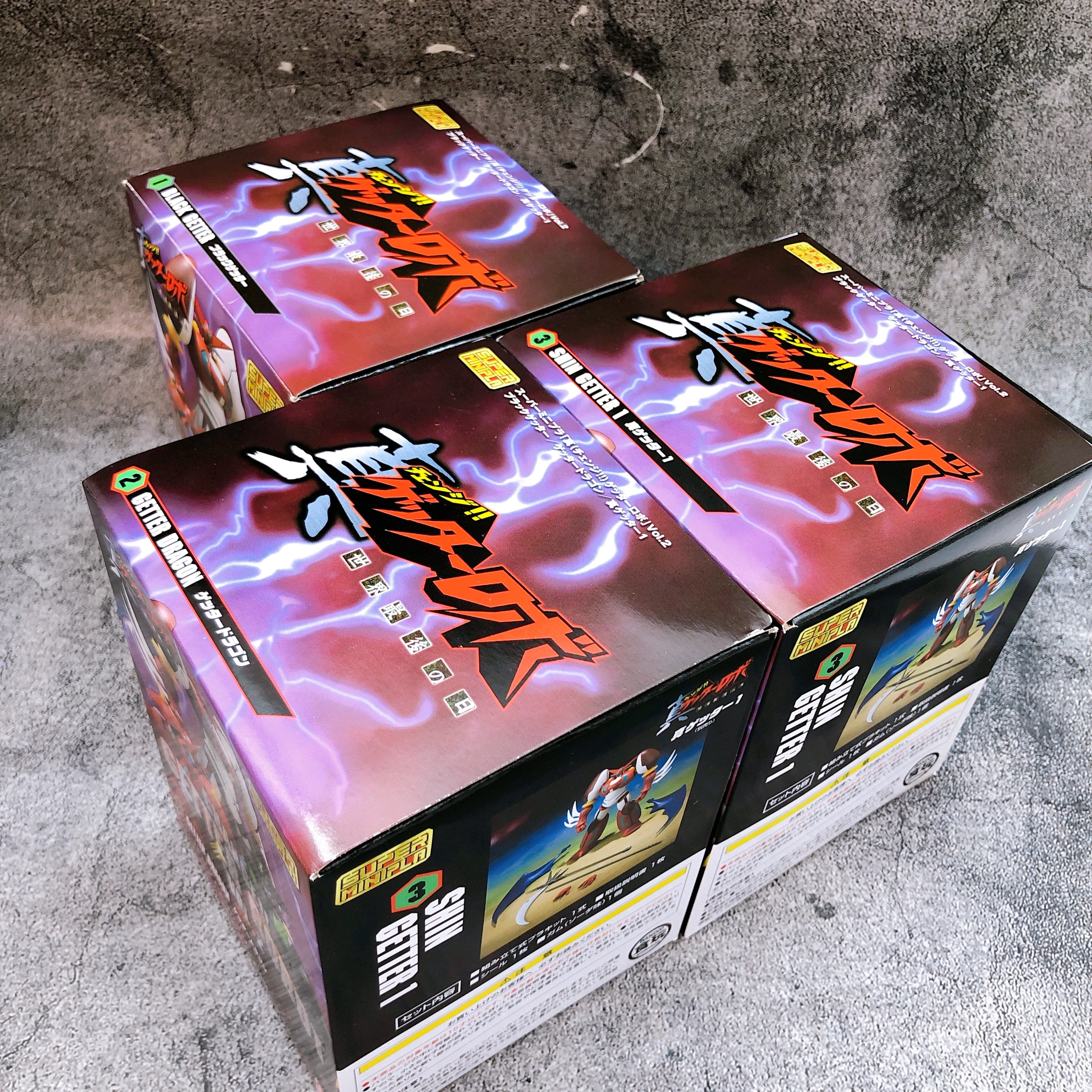 Super Minipla Getter Robo Vol.2 Box Complete Set Shokugan Model Kit Bandai Japan