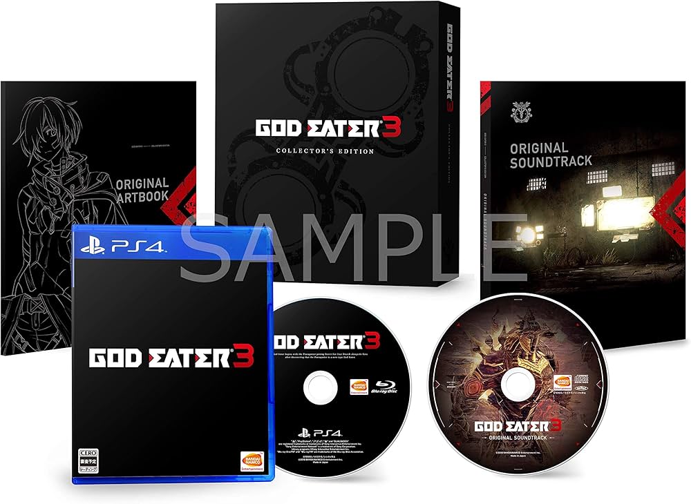 Playstation 4 God Eater 3 Collector's Limited Edition PS4 BANDAI Game Sealed New