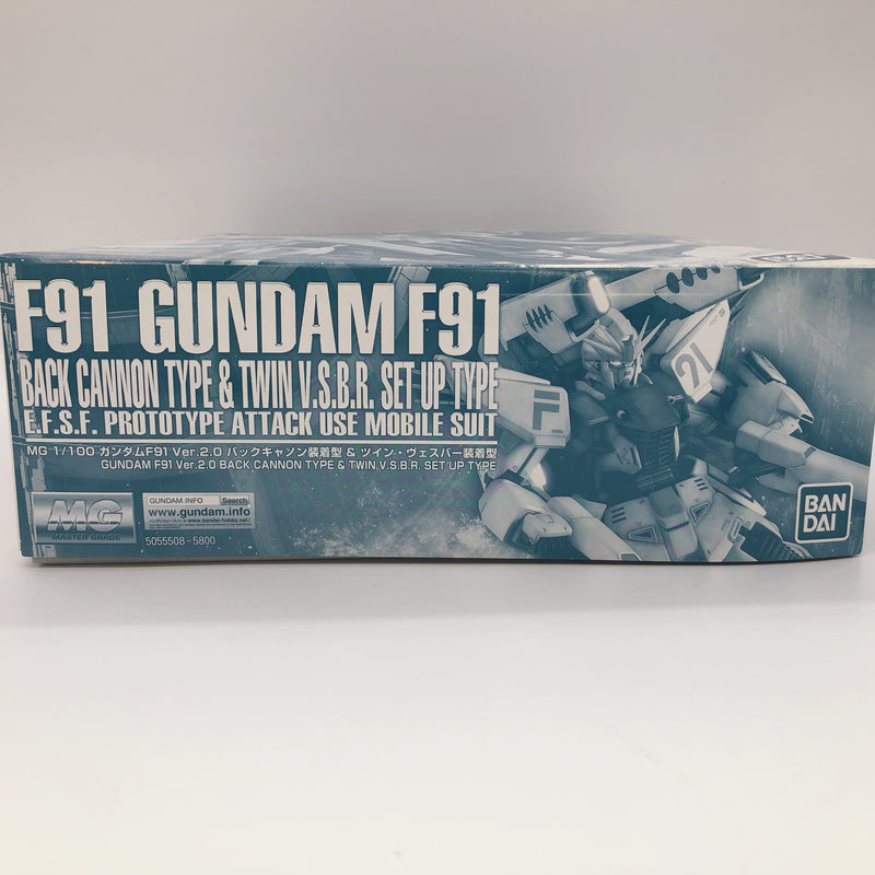 MG 1/100 Gundam F91 Ver.2.0 Back Cannon Type & Twin V.S.B.R. Set Up Type Kit NEW