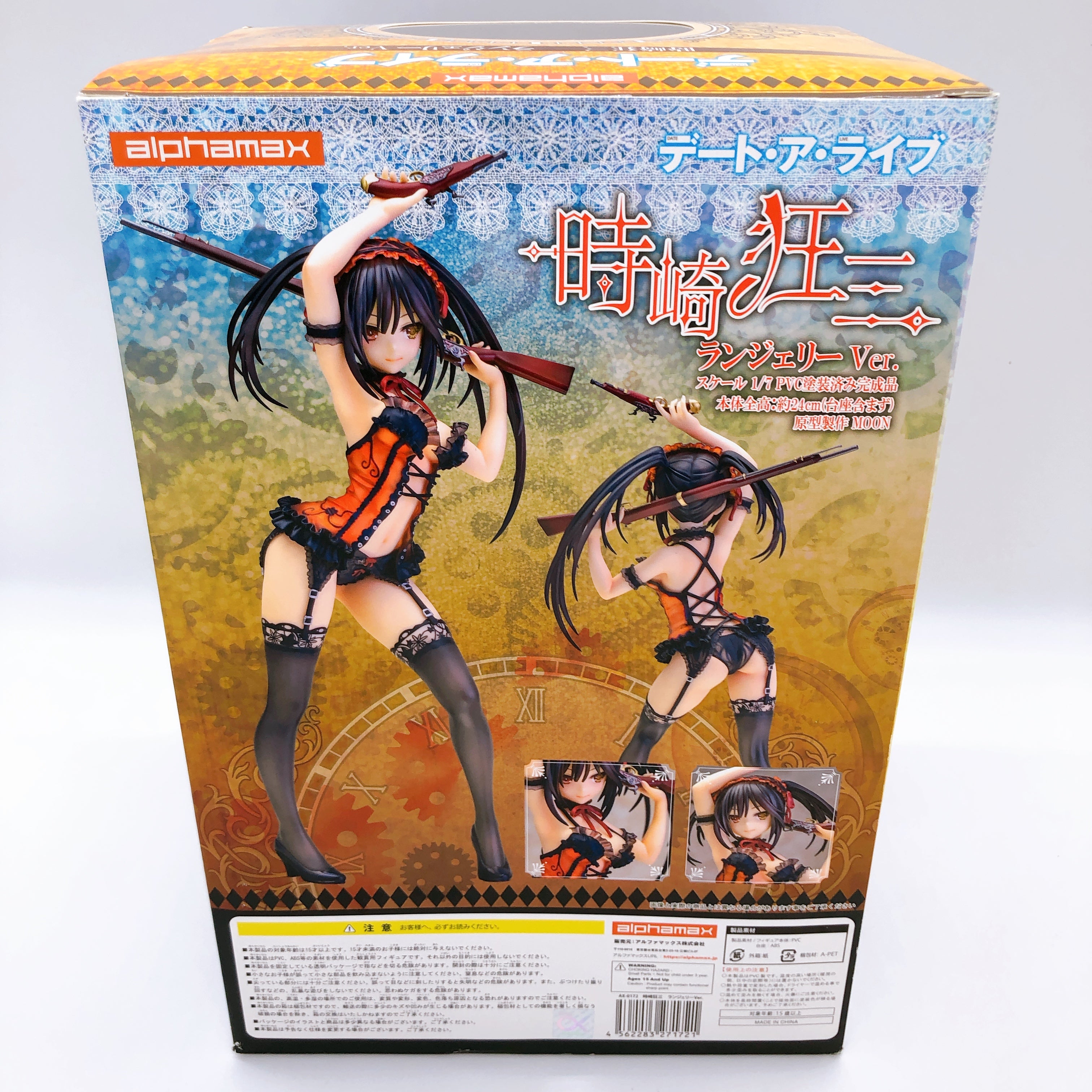 Alphamax Date A Live Kurumi Tokisaki Lingerie ver. 1/7 Scale PVC Figure NEW