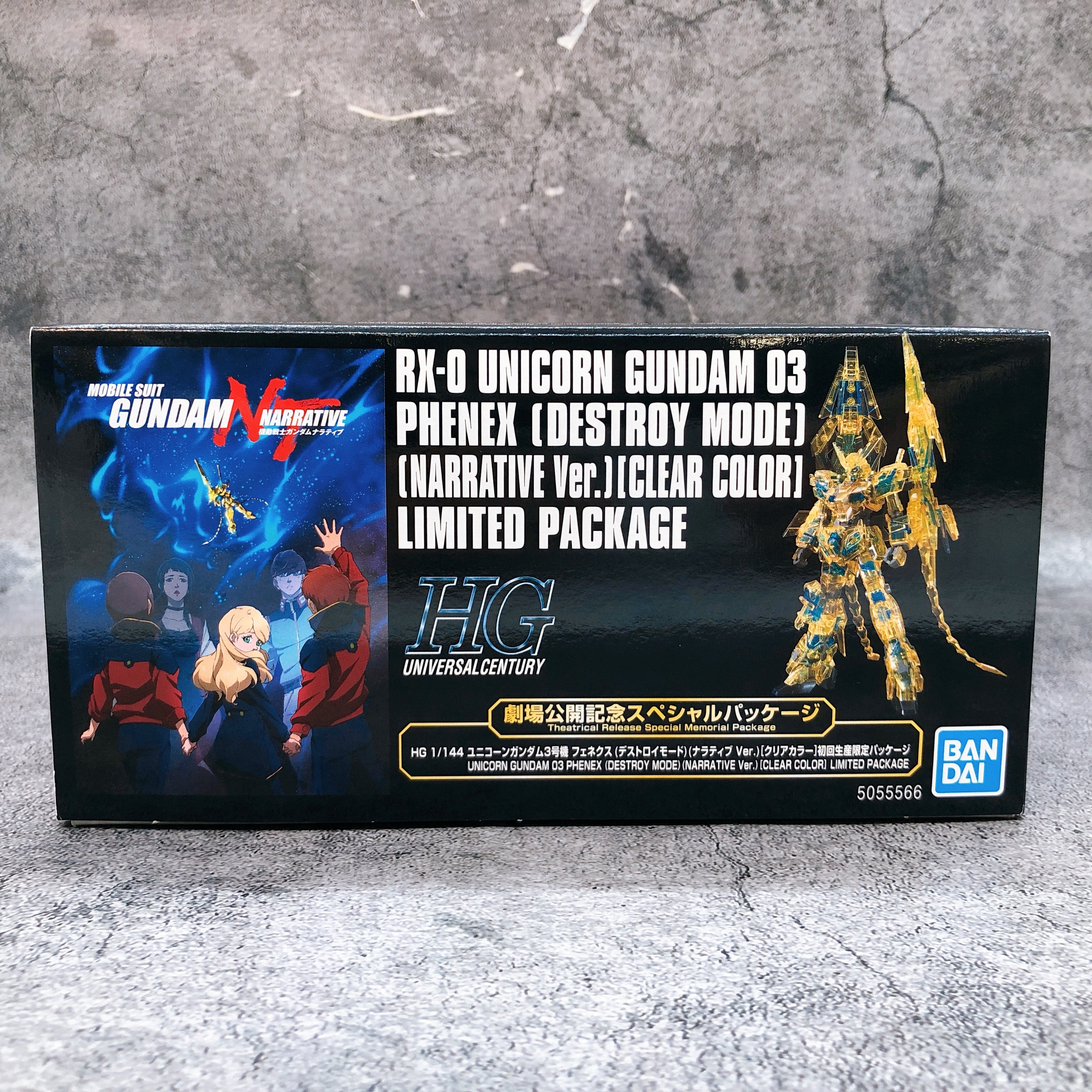 HG 1/144 Unicorn Gundam 03 Phenex Destroy Mode Clear Color Limited Kit Bandai