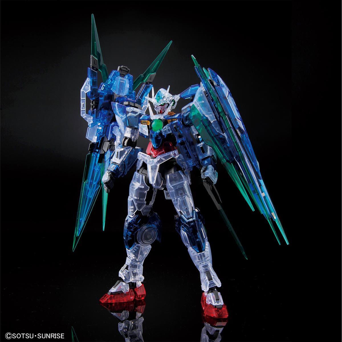 RG 1/144 00 Qan[T] Full Saber Clear Color Limited Model Kit Bandai NEW FASTSHIP