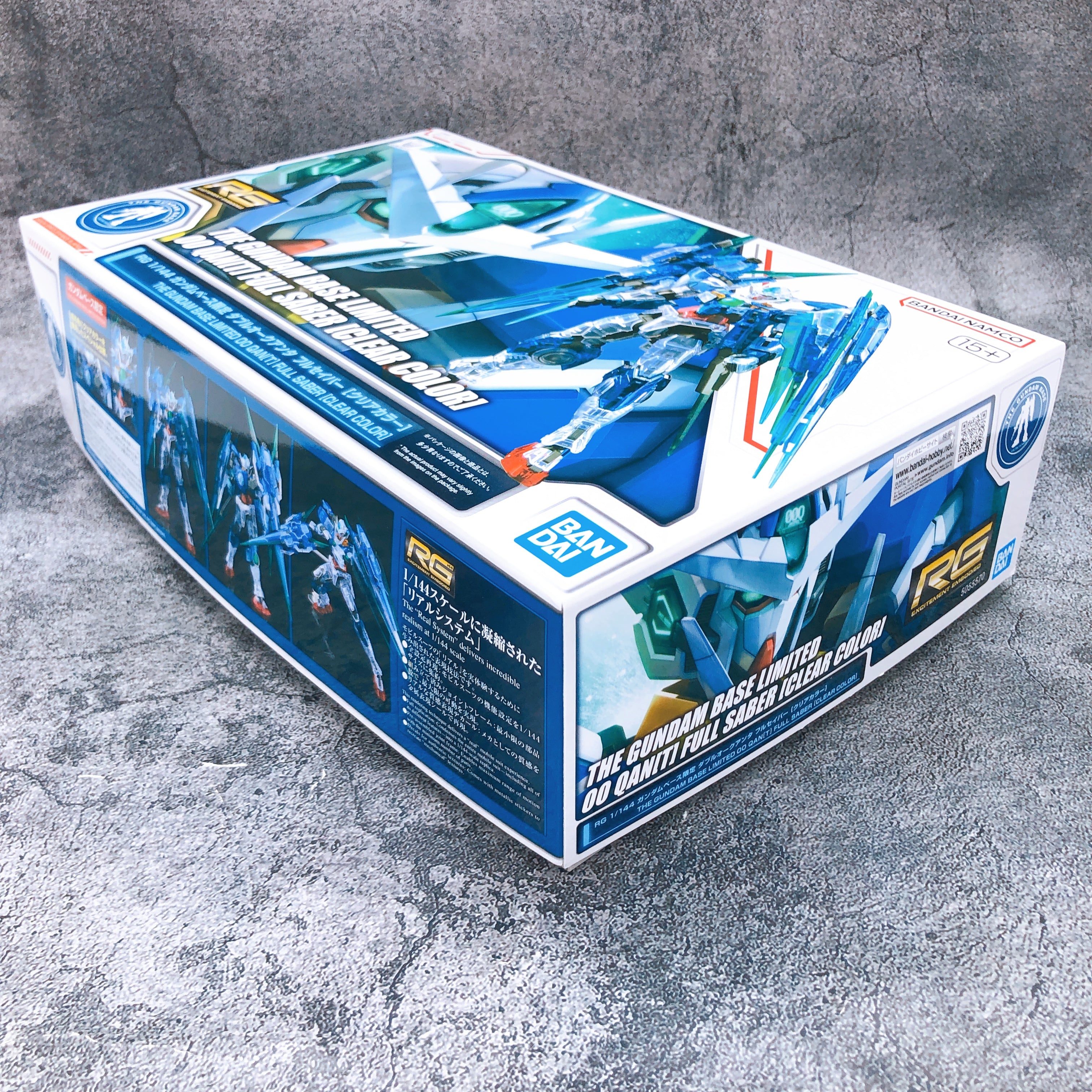 RG 1/144 00 Qan[T] Full Saber Clear Color Limited Model Kit Bandai NEW FASTSHIP