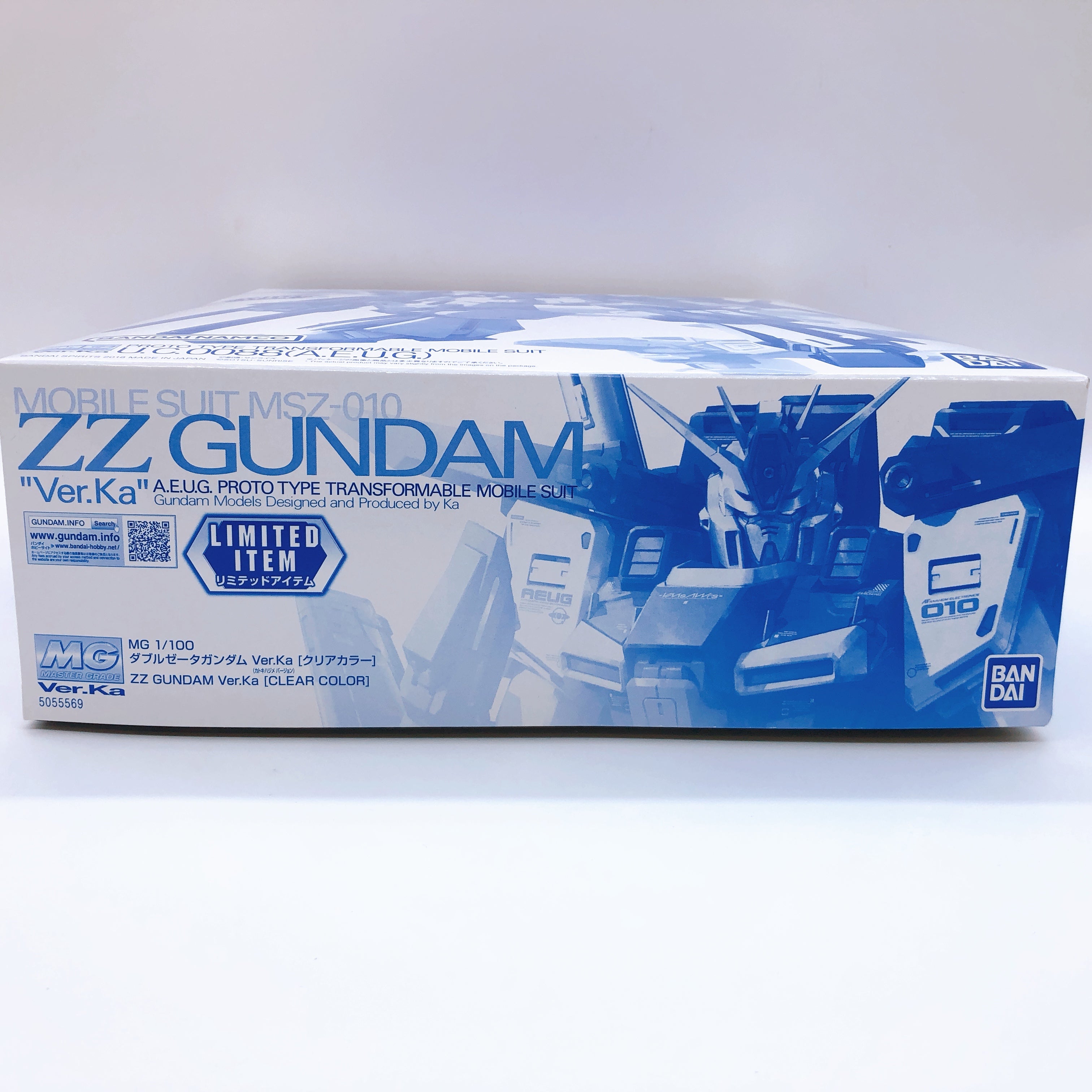 MG 1/100 ZZ Gundam Ver.Ka Clear Color MSZ-010 Limited Model Kit Bandai