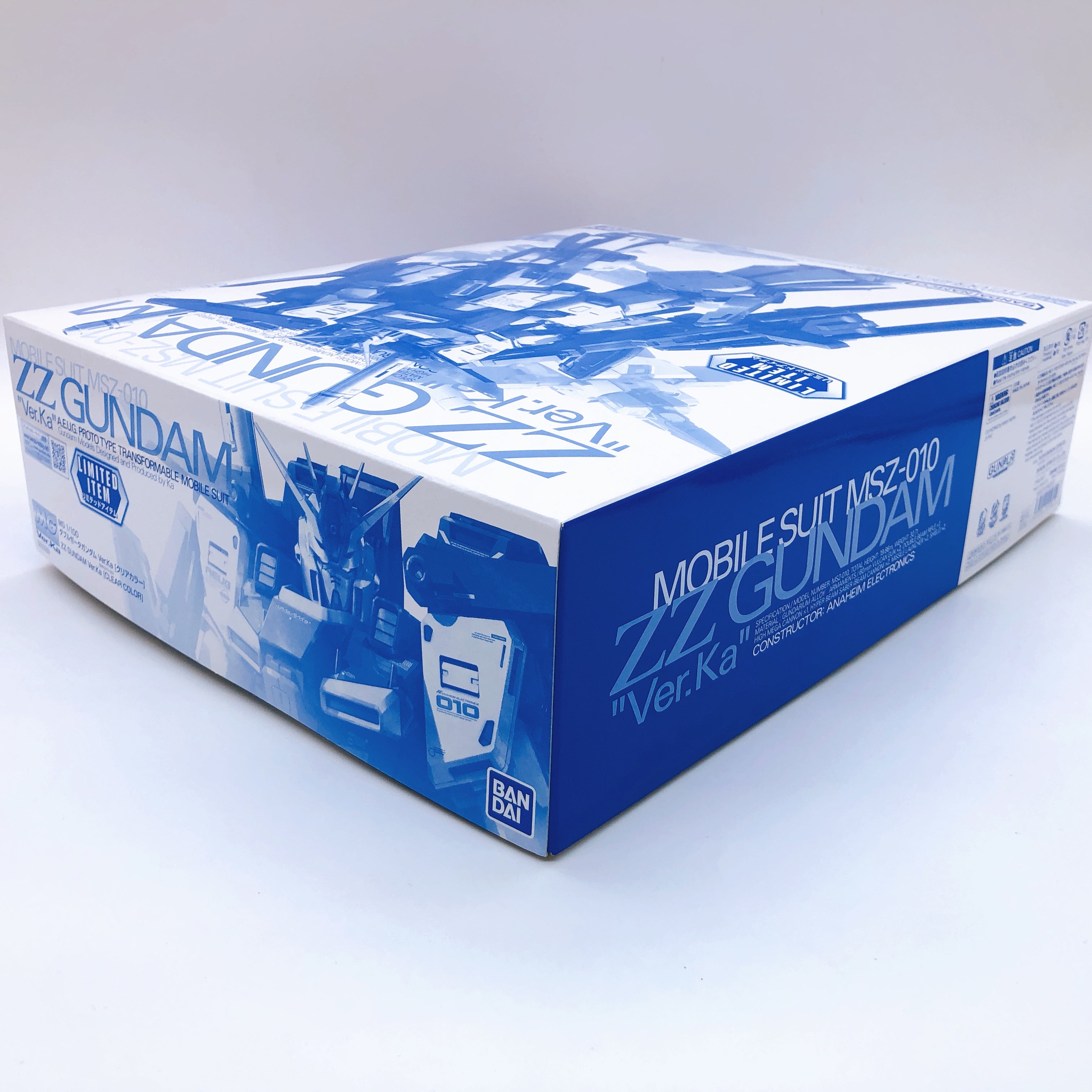 MG 1/100 ZZ Gundam Ver.Ka Clear Color MSZ-010 Limited Model Kit Bandai Japan NEW