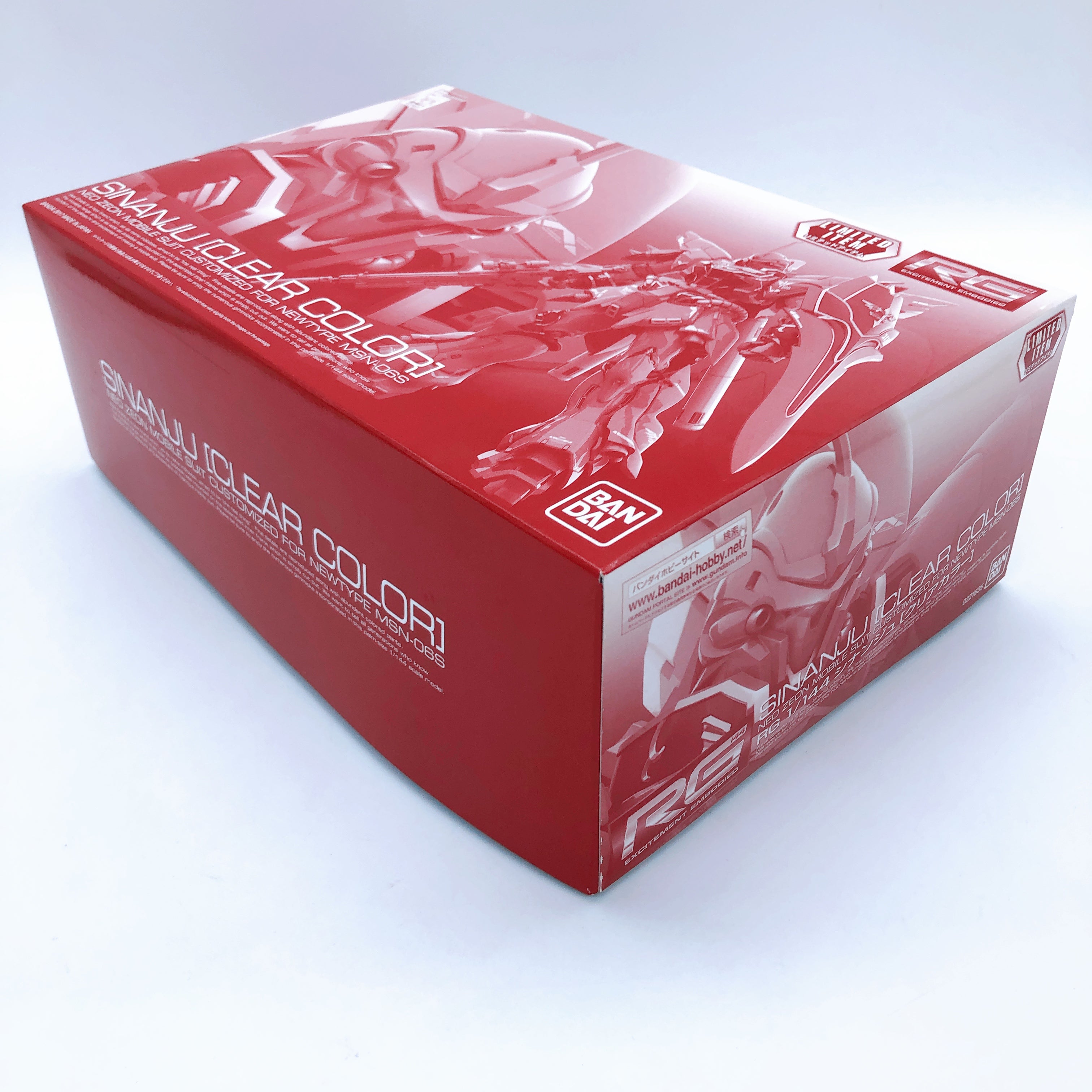 RG 1/144 Sinanju Clear Color Gundam Unicorn Limited Model Kit Bandai Japan NEW