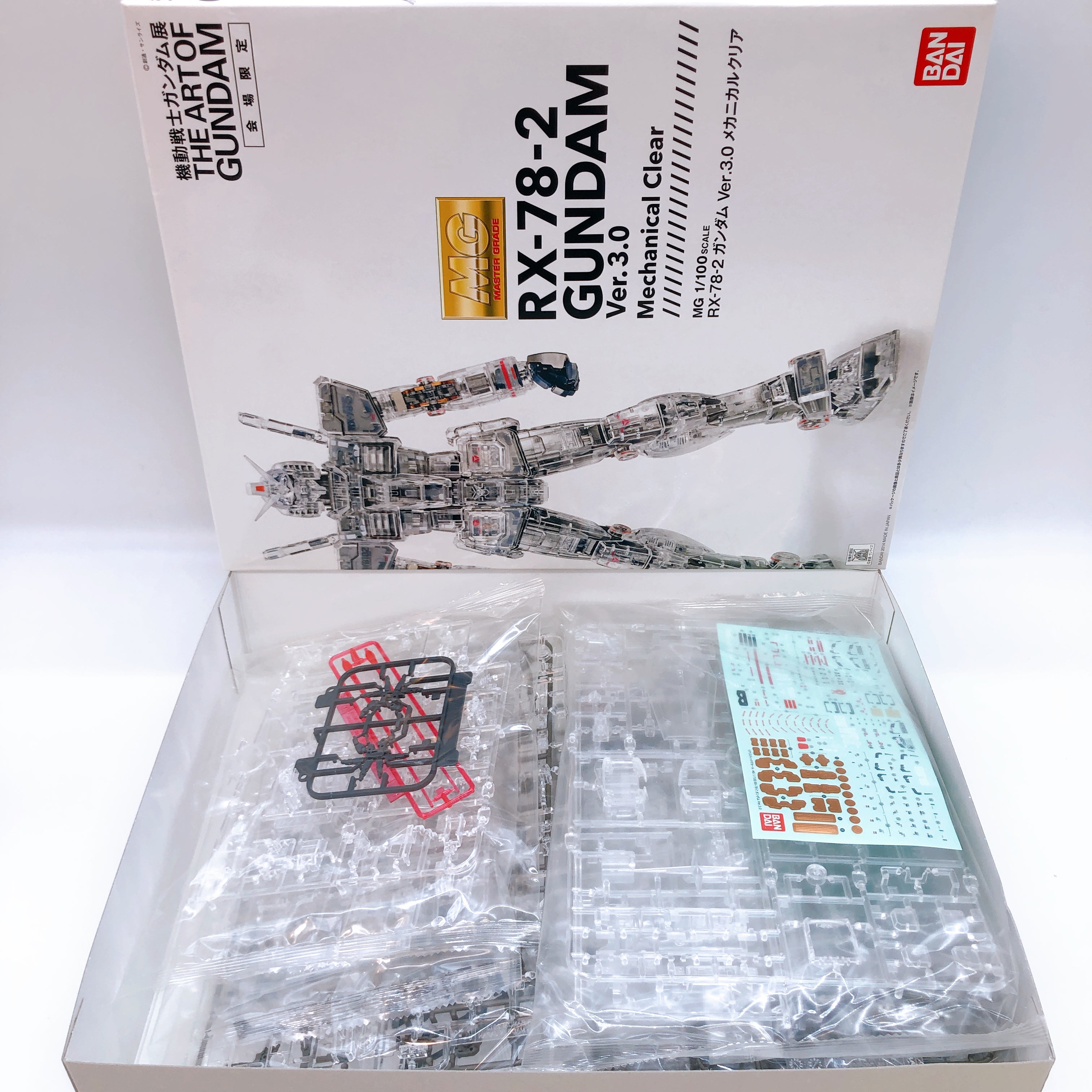 MG 1/100 RX-78-2 Gundam Ver.3.0 Mechanical Clear Limited Rare Kit 15+ Bandai NEW