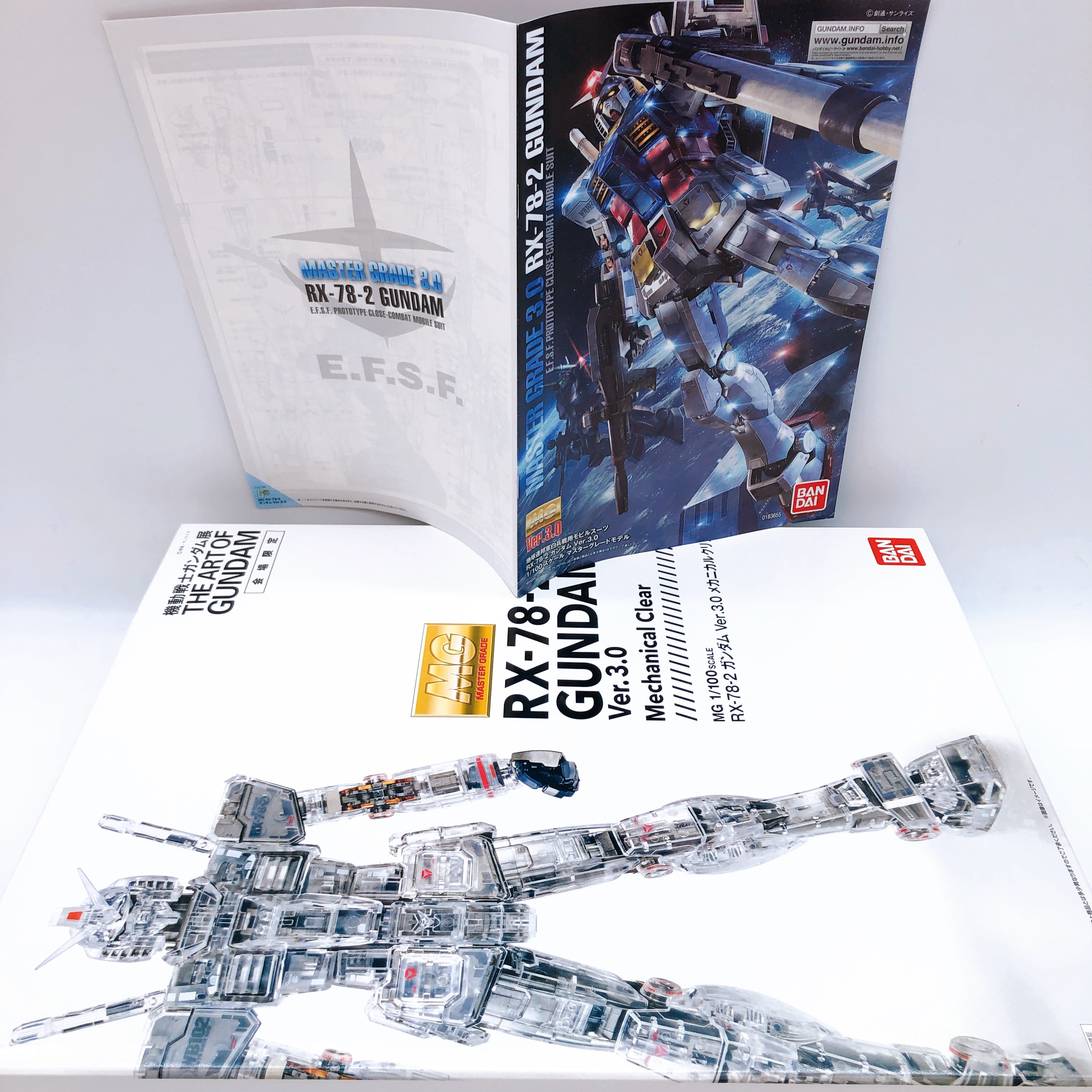 MG 1/100 RX-78-2 Gundam Ver.3.0 Mechanical Clear Limited Rare Kit 15+ Bandai NEW