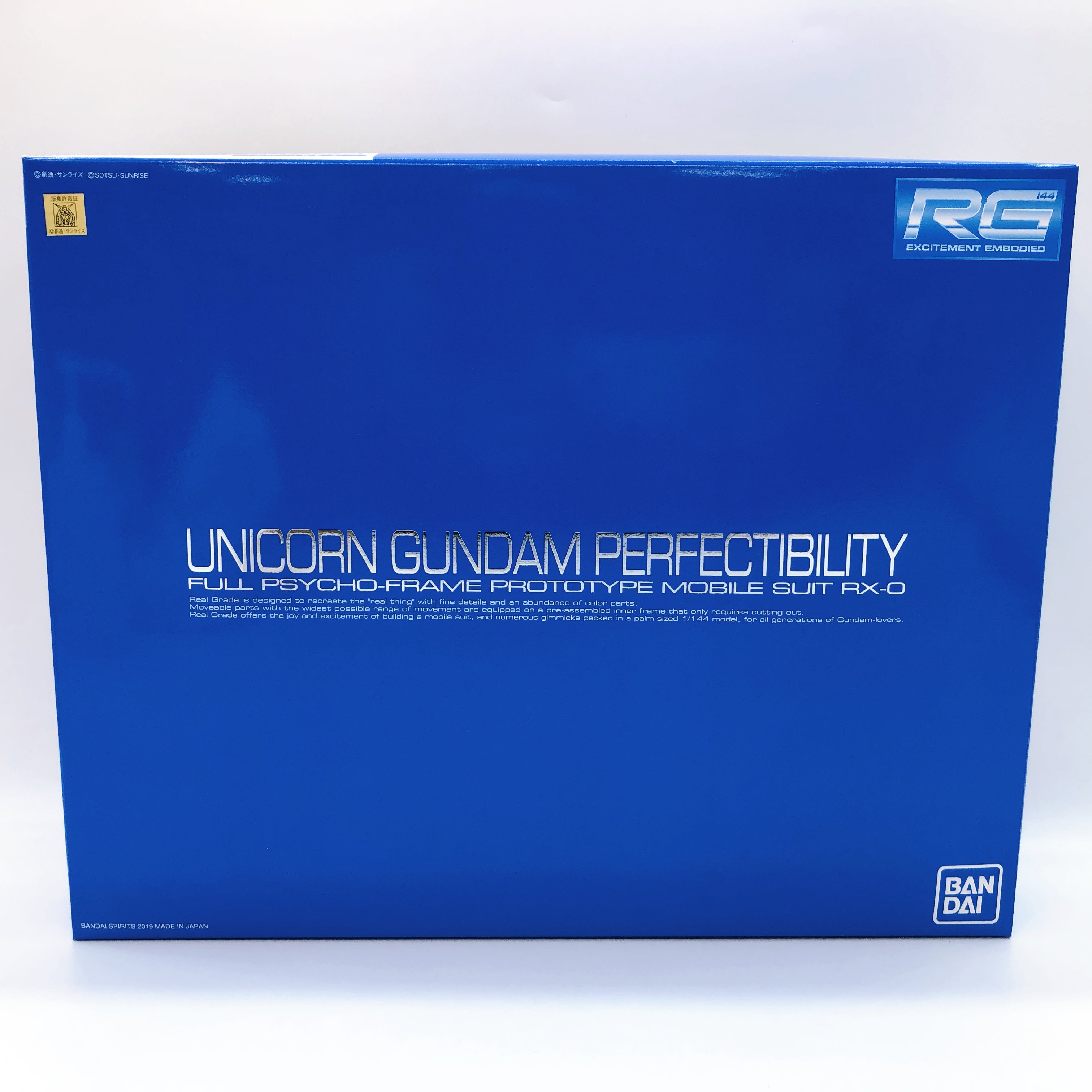 RG 1/144 Unicorn Gundam Perfectibility Full Psycho-Frame Prototype Kit Bandai