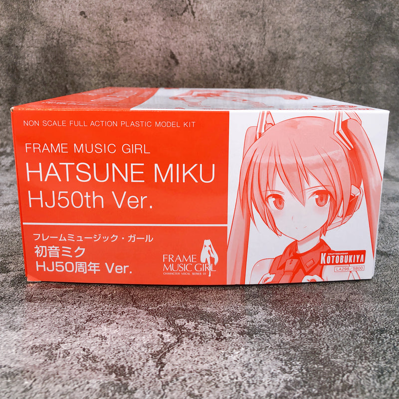 Frame Music Girl Hatsune Miku HJ50th Ver Non Scale Full Action Plastic Model Kit