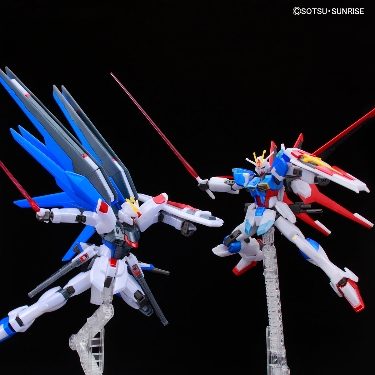 HG 1/144 Freedom Gundam vs Force Impulse Gundam Set Metallic Limited Kit Bandai
