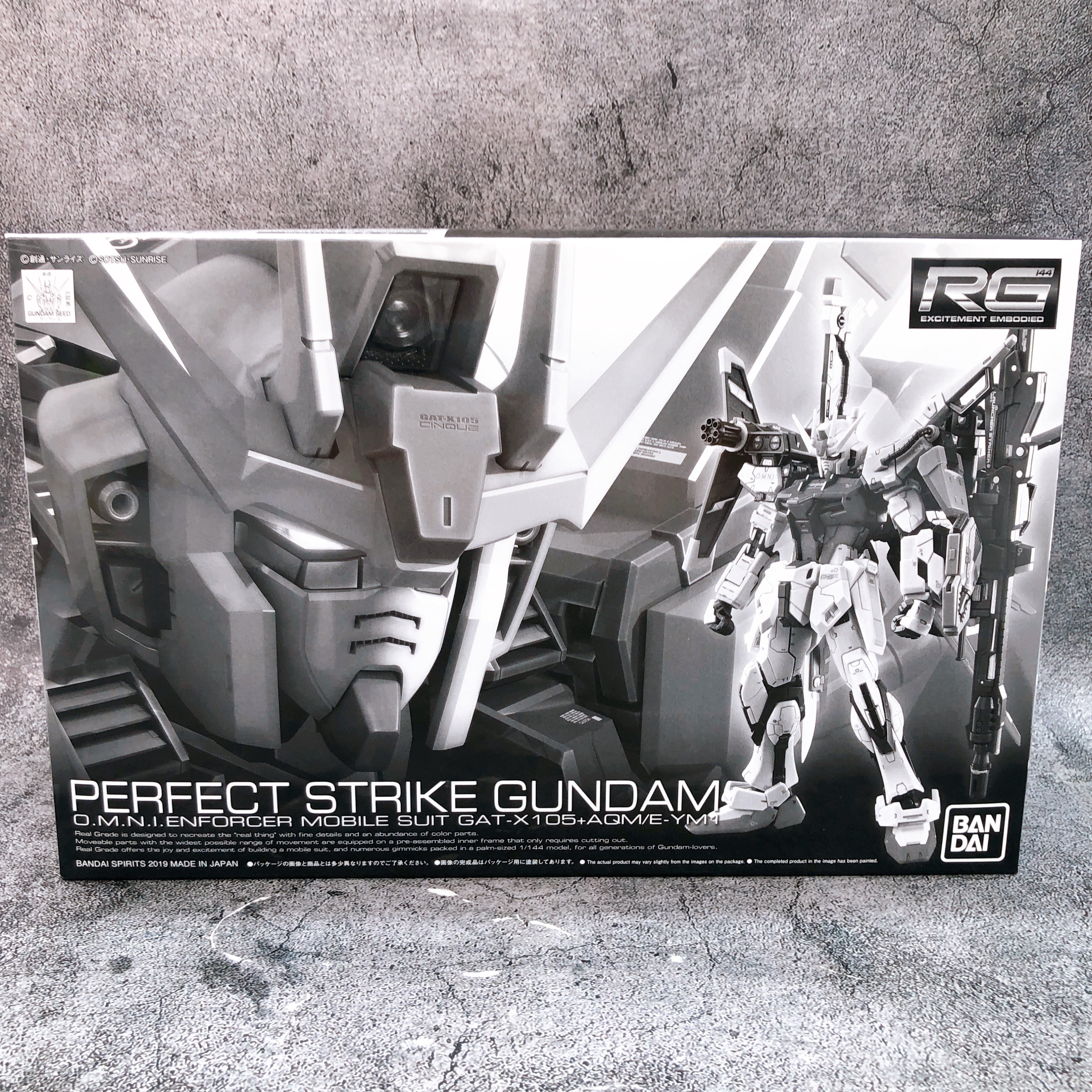 RG 1/144 Perfect Strike Gundam Gundam SEED Model kit Premium Bandai Japan NEW