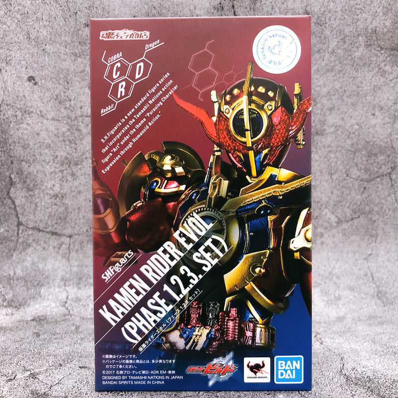 Kamen Rider Evol Phase 1.2.3. Set S.H.Figuarts Build Action Figure Bandai NEW