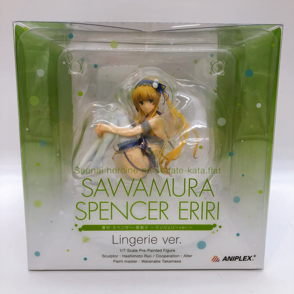 ANIPLEX Saekano Eriri Spencer Sawamura Lingerie Ver. 1/7 Scale PVC Figure NEW