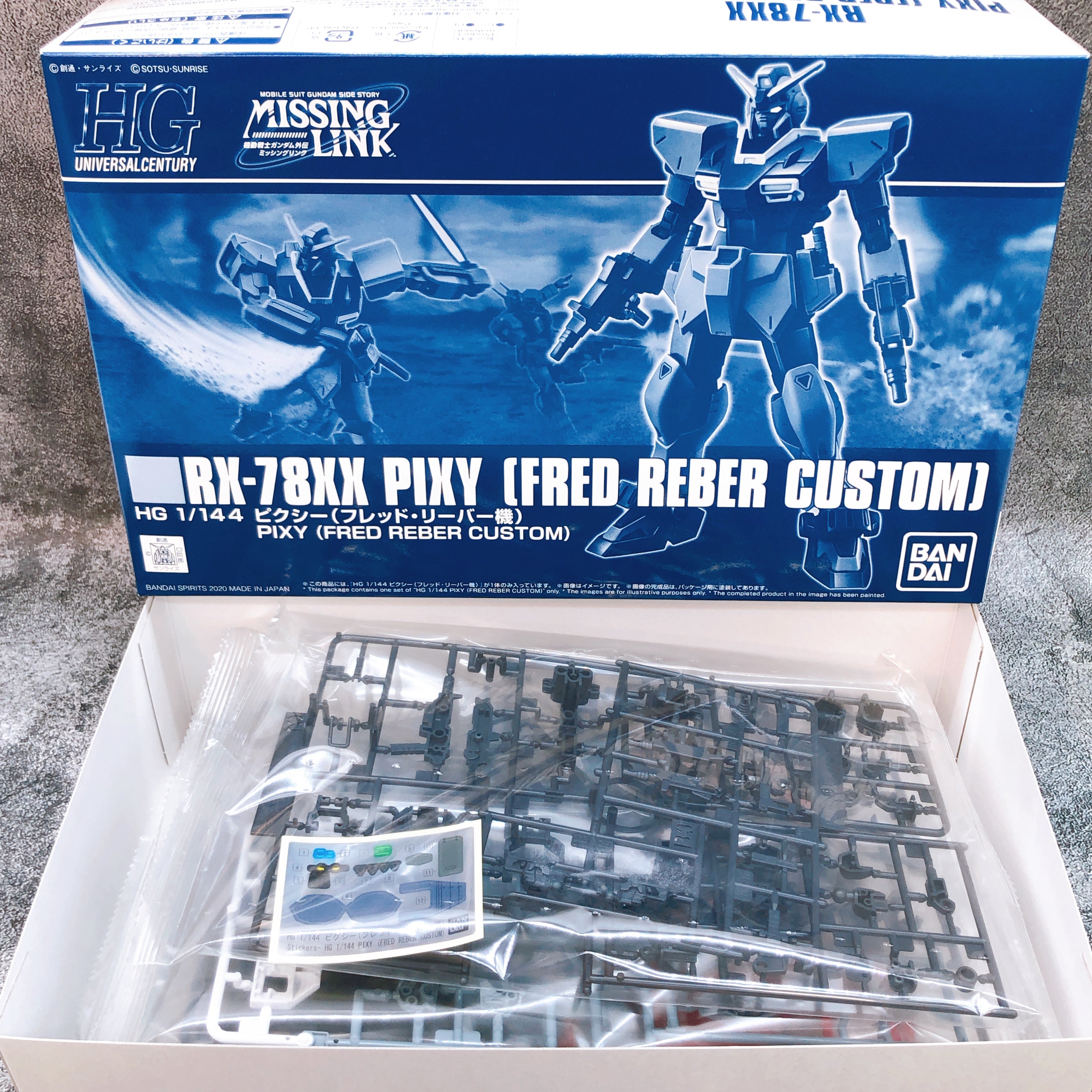 HG 1/144 Pixy Fred Reber Custom RX-78XX Gundam Model Kit 15+ Premium Bandai NEW