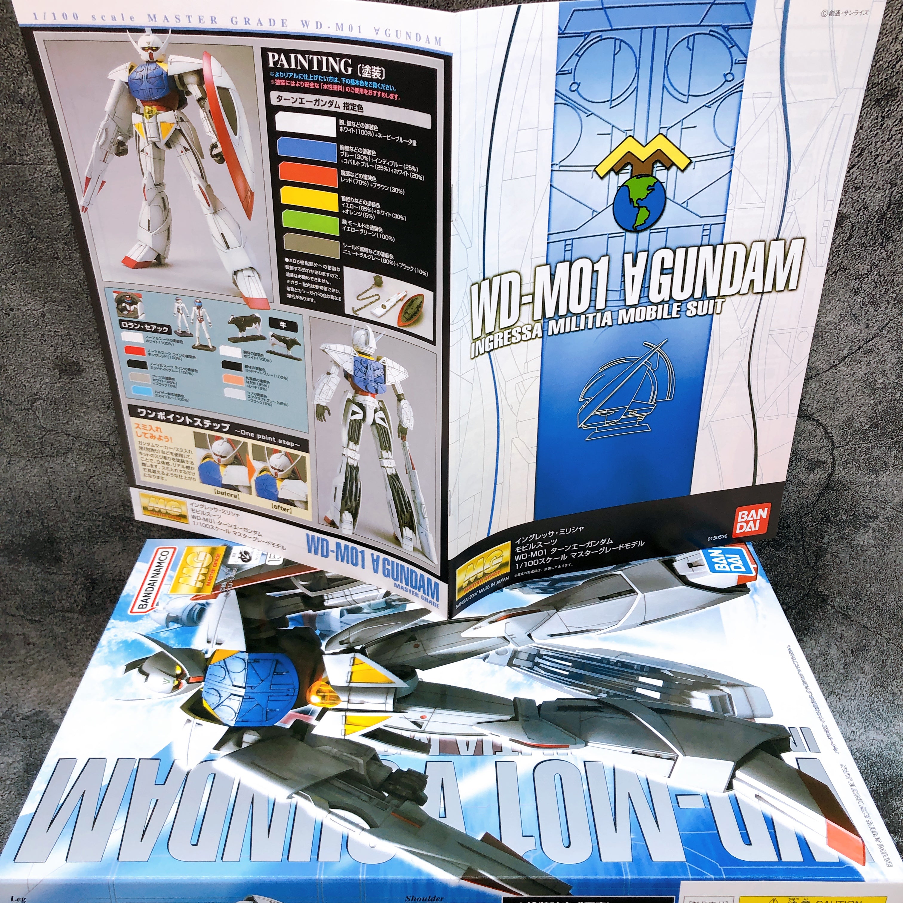 MG 1/100 Turn A Gundam WD-M01 Gunpla Plastic Model Kit Bandai Japan NEW FASTSHIP