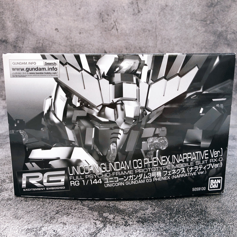 RG 1/144 Unicorn Gundam 03 Phenex Narrative Ver Model Kit Premium Bandai NEW