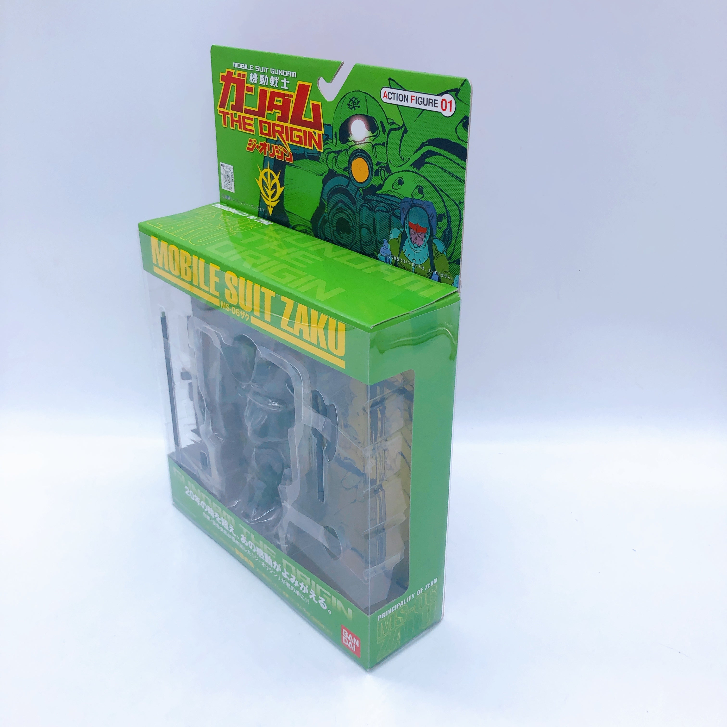 Gundam The Origin MS-06 Zaku Action Figure No. 01 Mobile Suit Bandai NEW