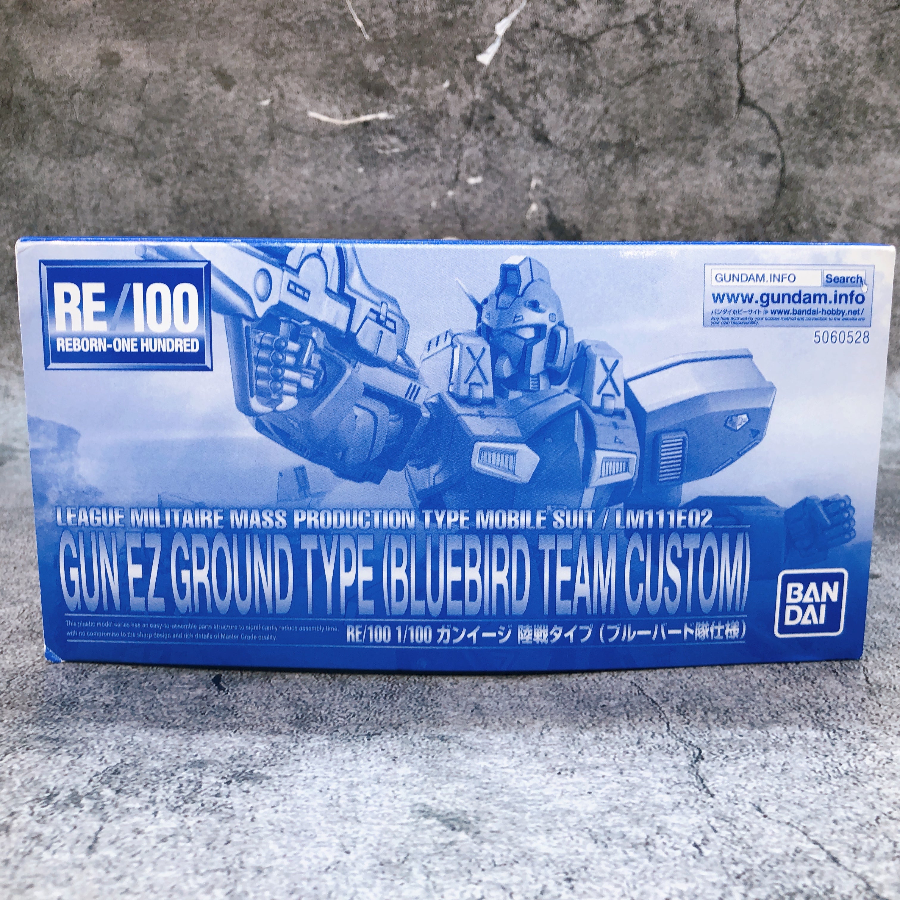 RE/100 1/100 GUN EZ Ground Type Bluebird Team Custom Model Kit Premium Bandai