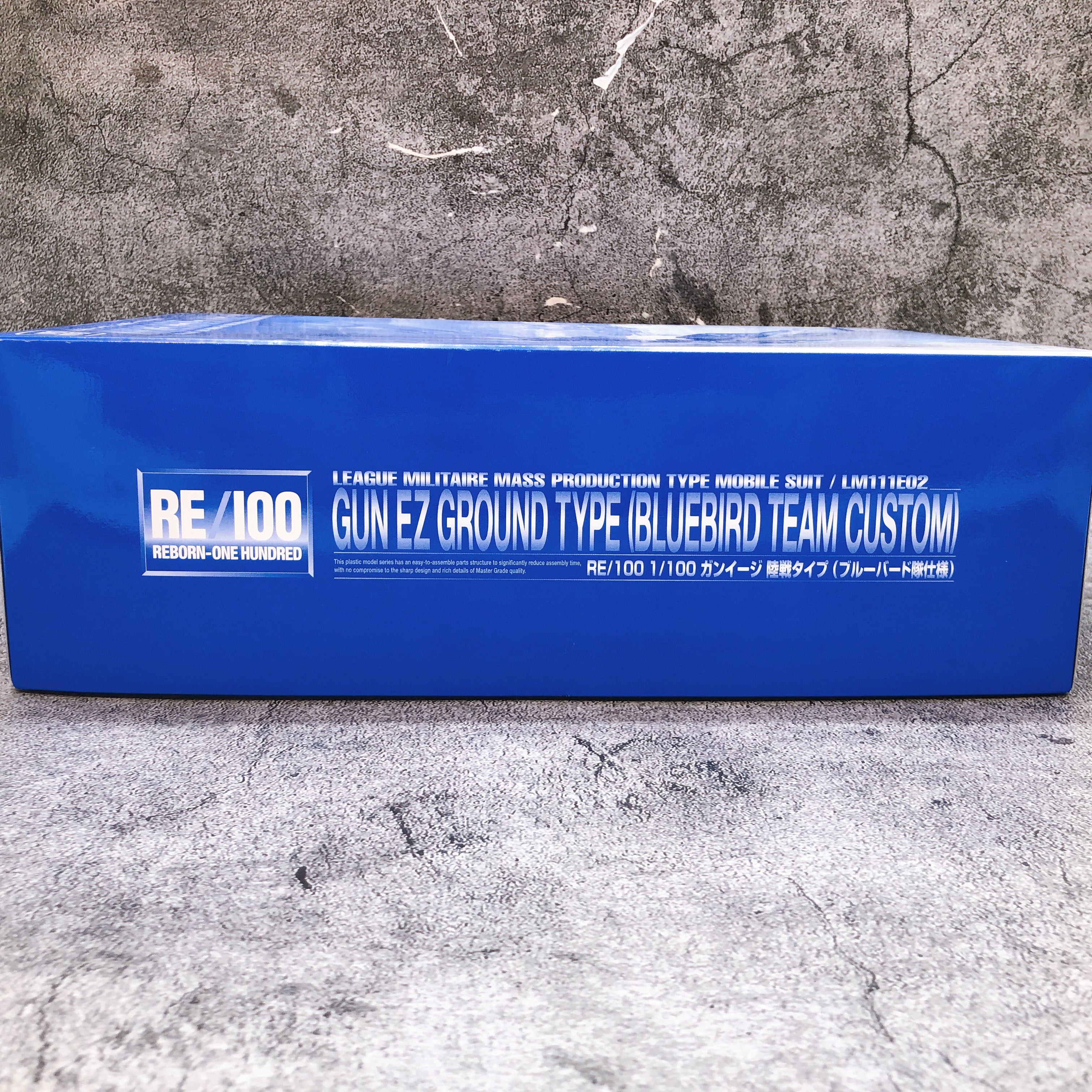 RE/100 1/100 GUN EZ Ground Type Bluebird Team Custom Model Kit Premium Bandai