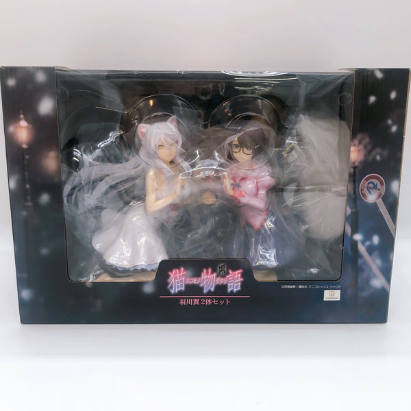 UNION CREATIVE Nekomonogatari Tsubasa Hanekawa PVC Figure Set of 2 NEW