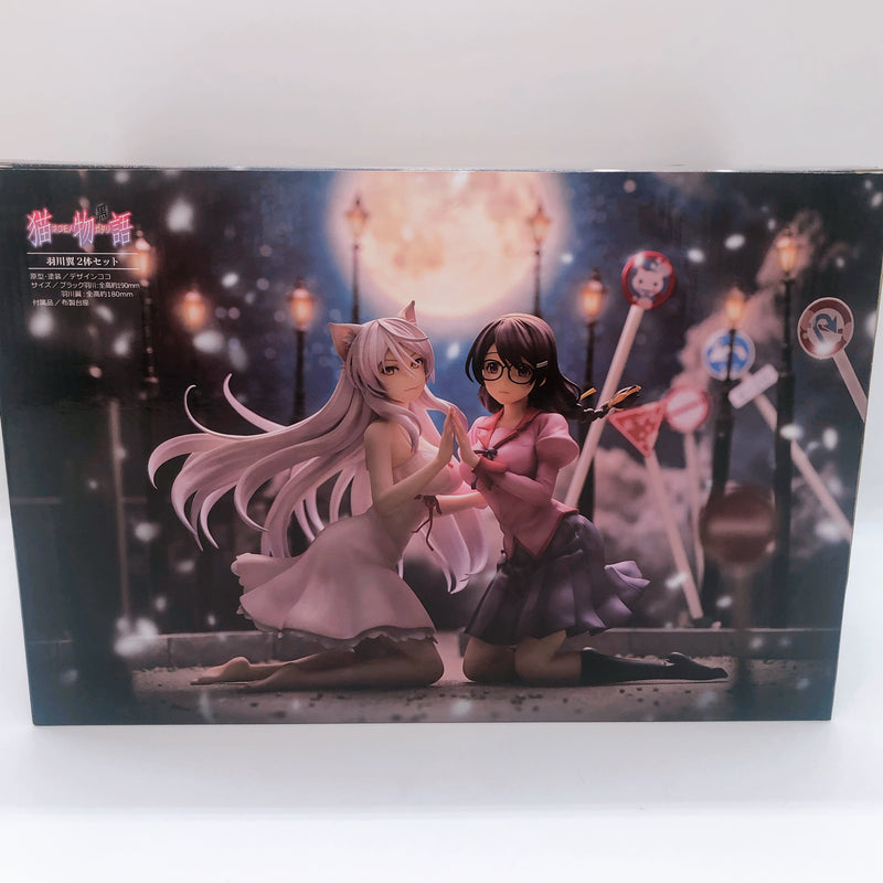 UNION CREATIVE Nekomonogatari Tsubasa Hanekawa PVC Figure Set of 2 NEW