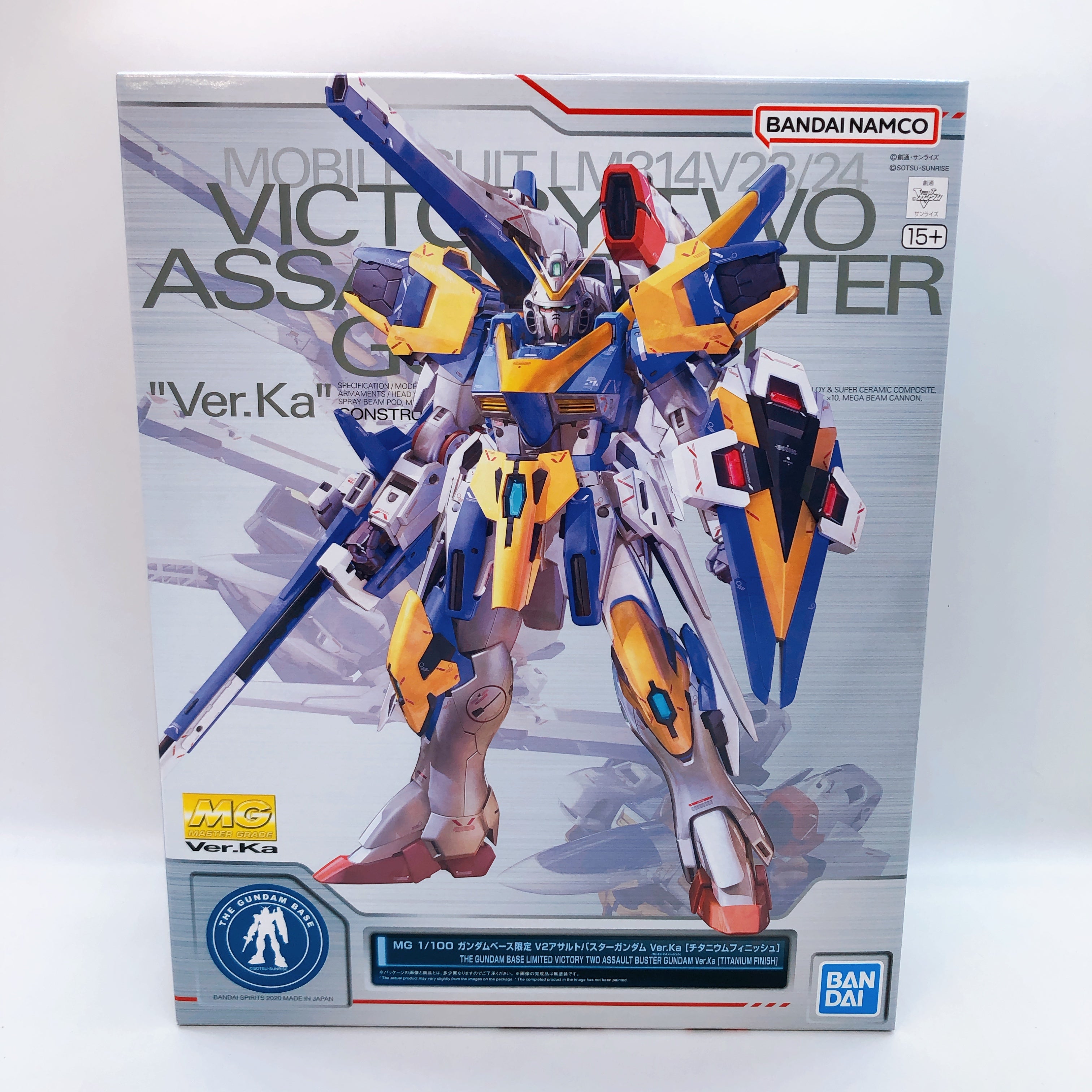 MG 1/100 V2 Assault Buster Gundam Ver.Ka Titanium Finish Limited Kit Bandai NEW