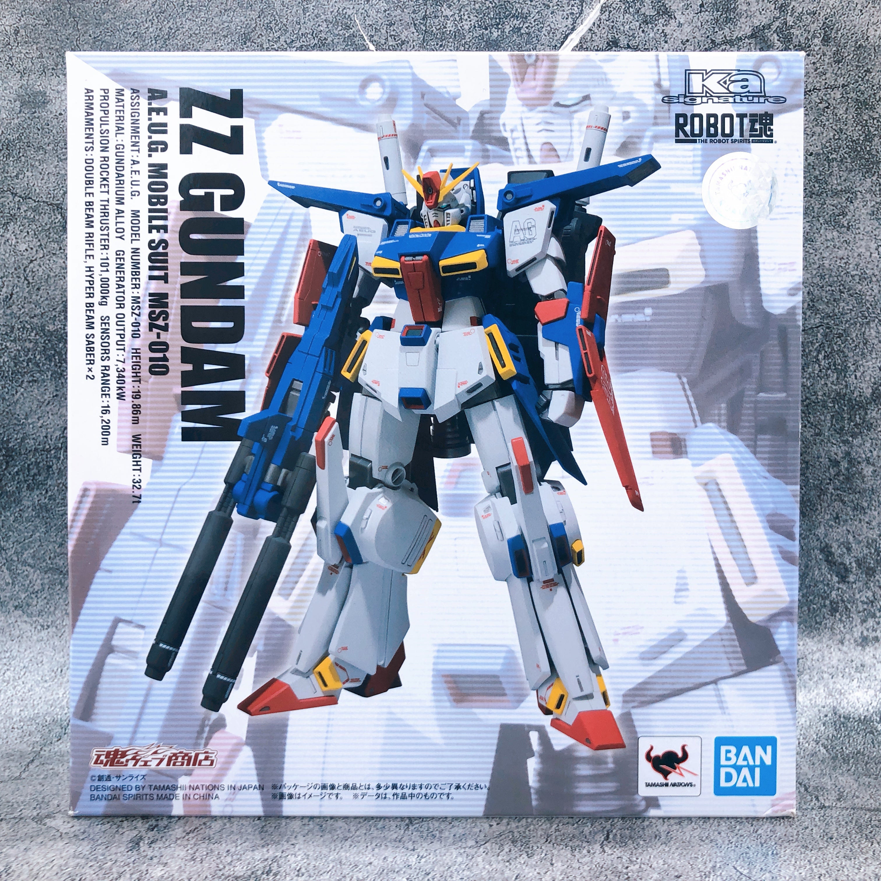Robot Spirits Ka signature SIDE MS ZZ Gundam Action Figure BANDAI Japan Sealed