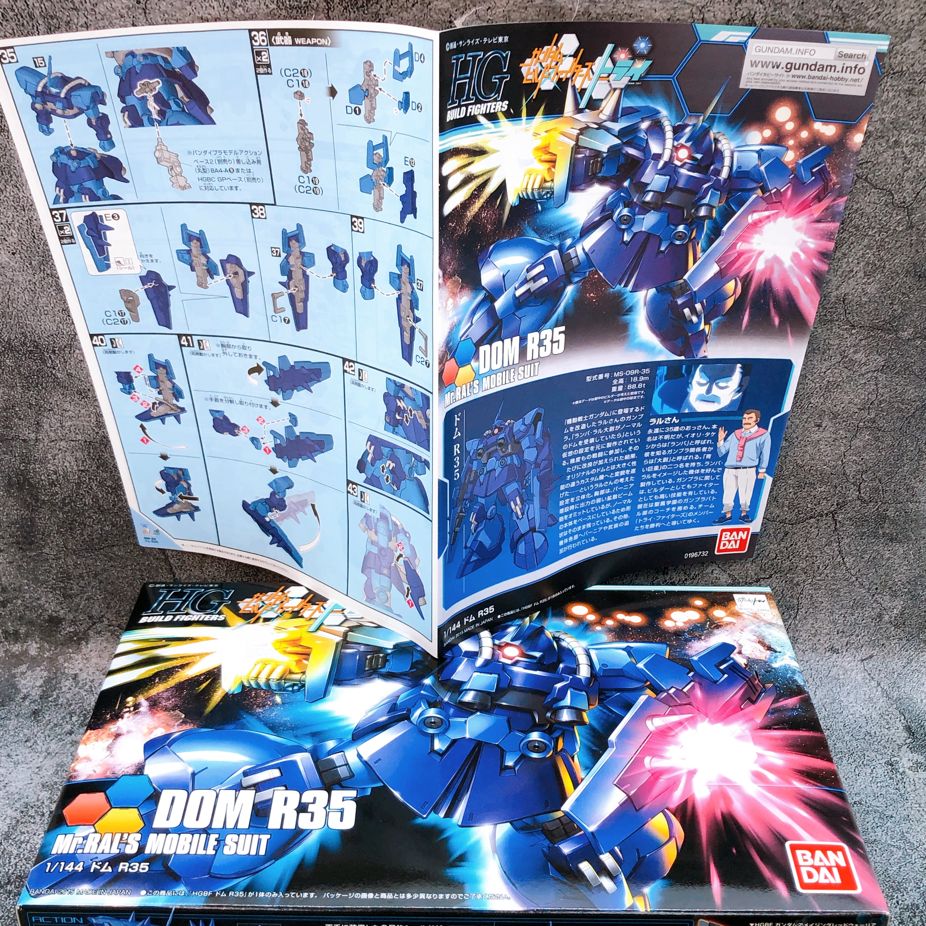 HGBF 1/144 Dom R35 Gundam Build Fighters Gunpla Model Kit 15+ Bandai FASTSHIP