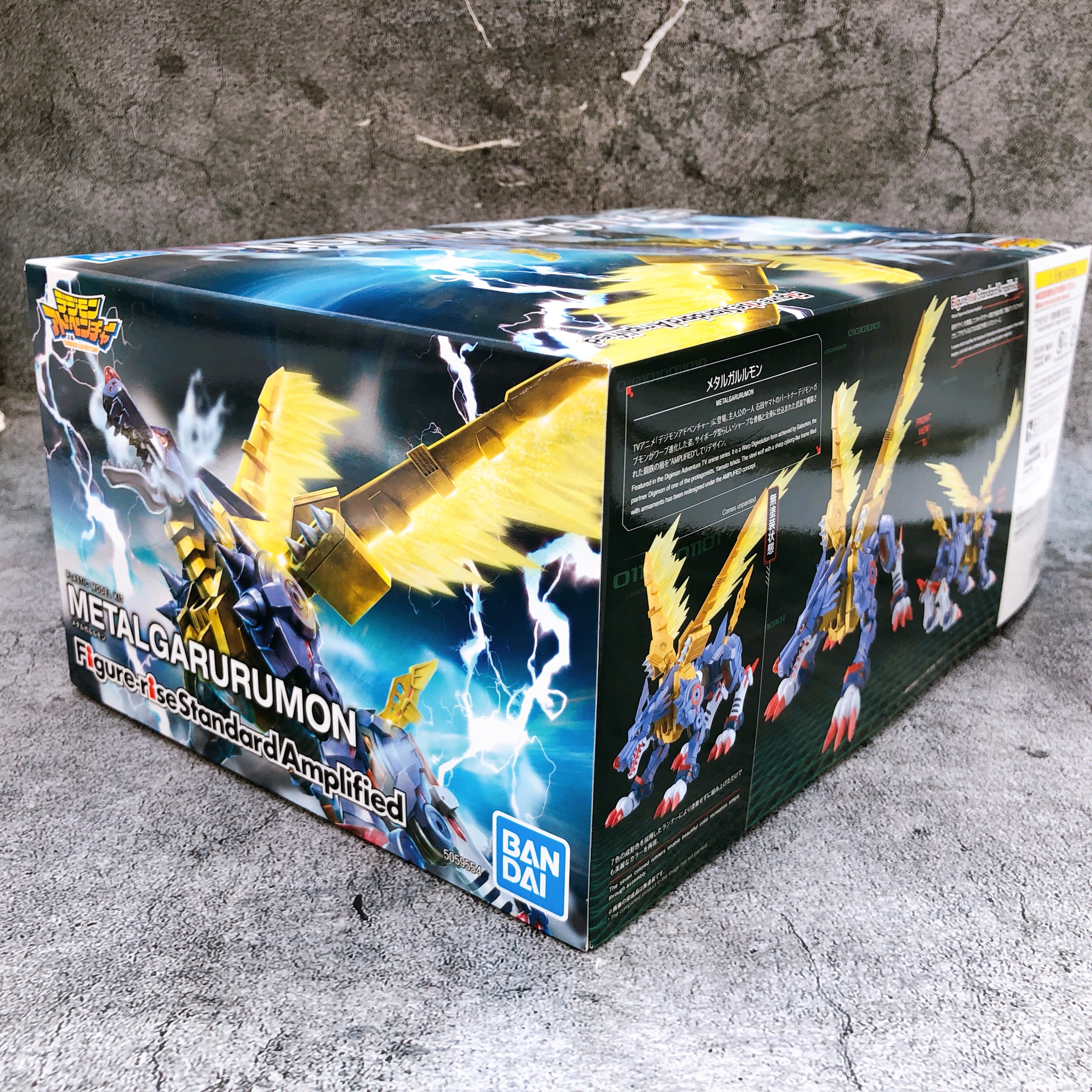 Figure-rise Standard Amplified Metal Garurumon Digimon Model Kit 15+ Bandai NEW