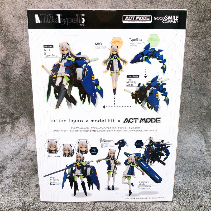 NAVY FIELD 152 ACT MODE Mio & Type15 Ver 2 Good Smile Company Action Figure NEW