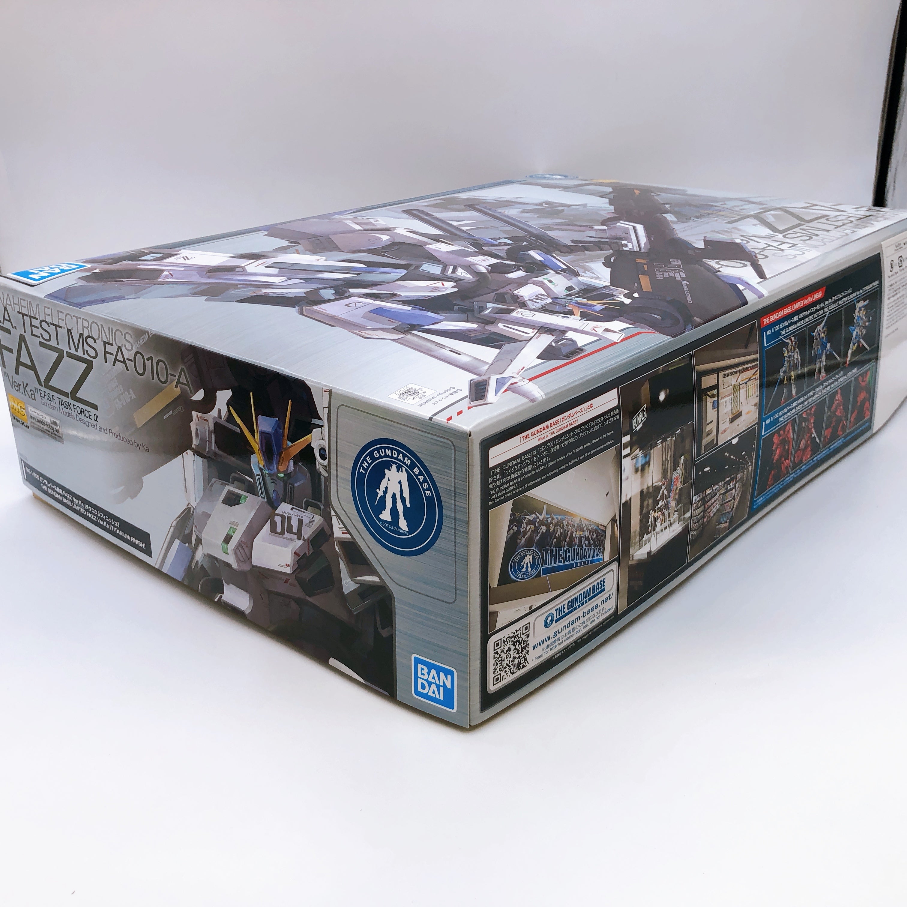 MG 1/100 FAZZ Ver.Ka Titanium Finish Gundam Base Limited Model Kit Bandai NEW