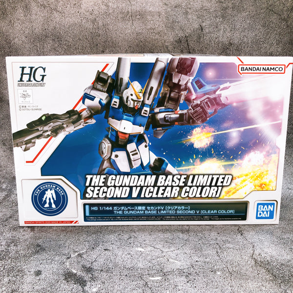 HG 1/144 Second V Clear Color Gundam Base Limited Model Kit Bandai NEW FASTSHIP