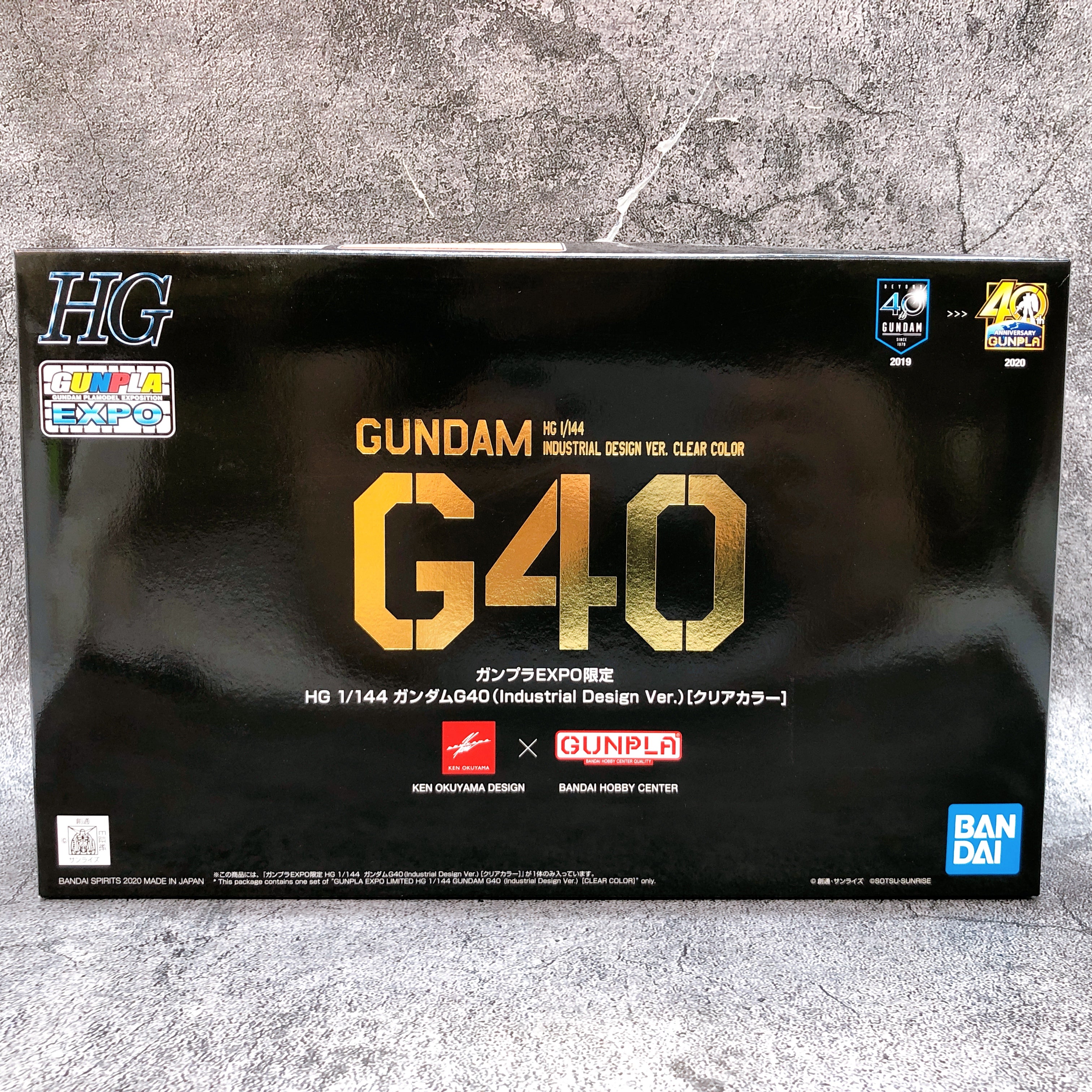 HG 1/144 Gundam G40 Clear Color Industrial Design Ver. Gunpla EXPO Limited Kit