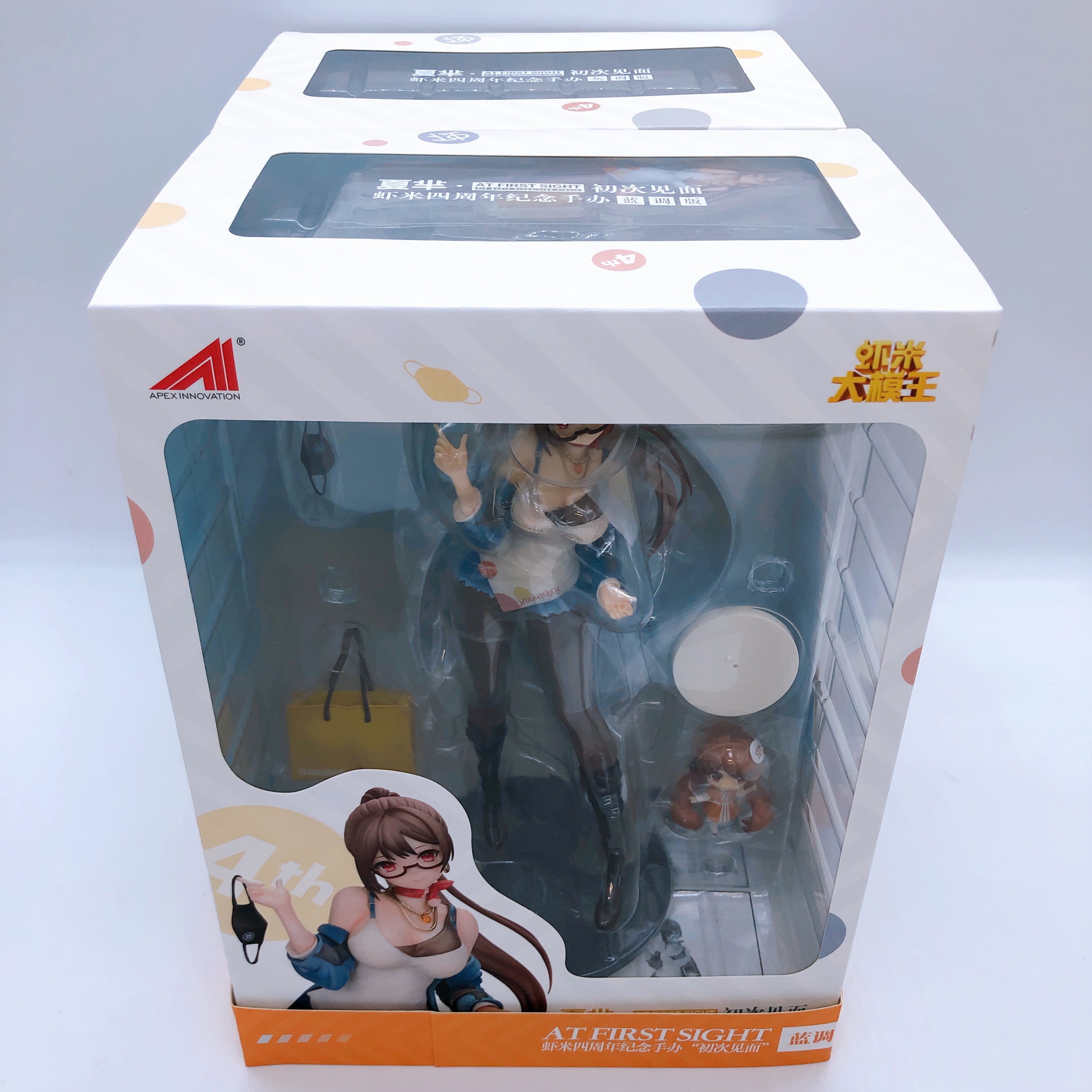 Xiami 4th Anniversary 1/7 Scale Figure At First Sight Gray & Blue Ver. SET Apex