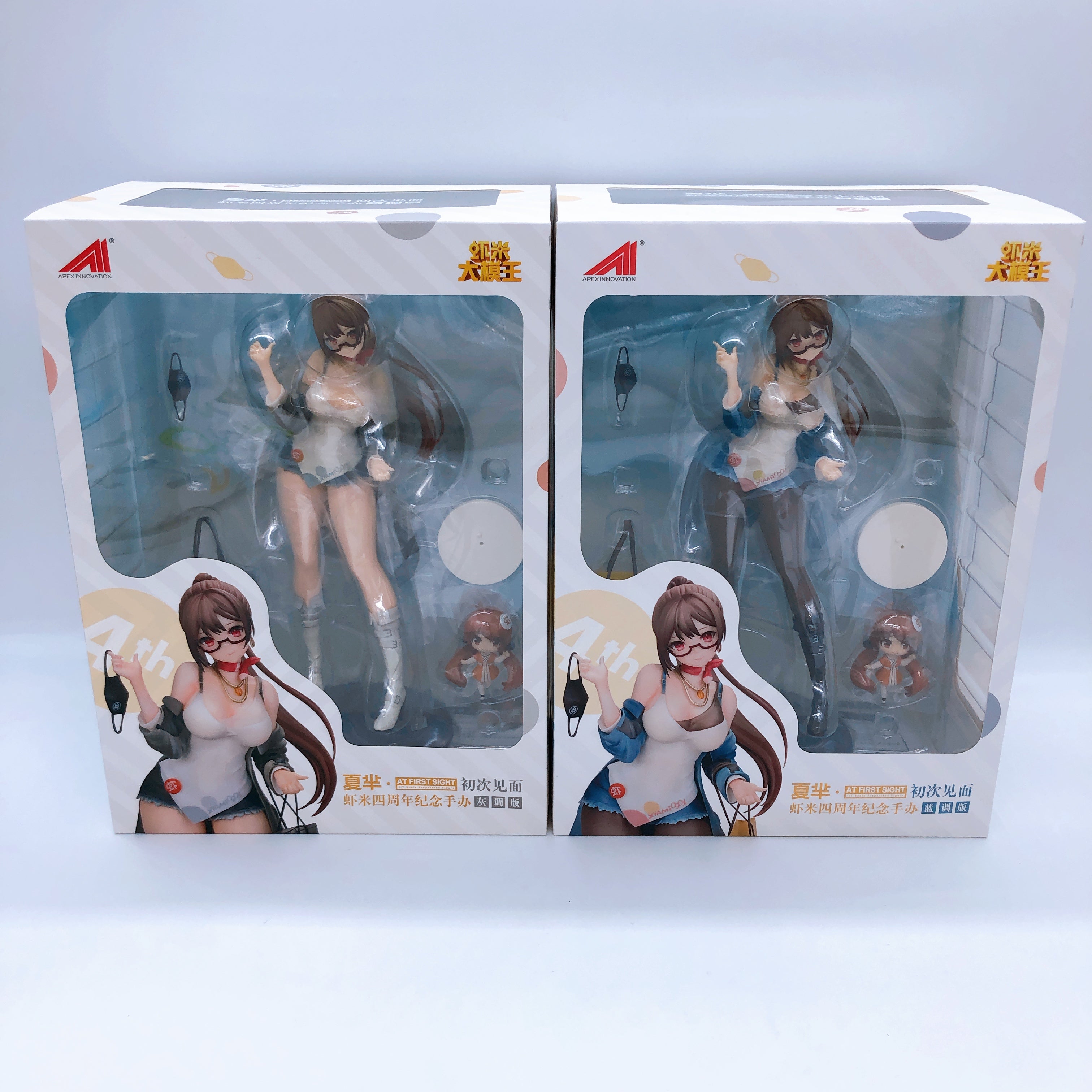 Xiami 4th Anniversary 1/7 Scale Figure At First Sight Gray & Blue Ver. SET Apex