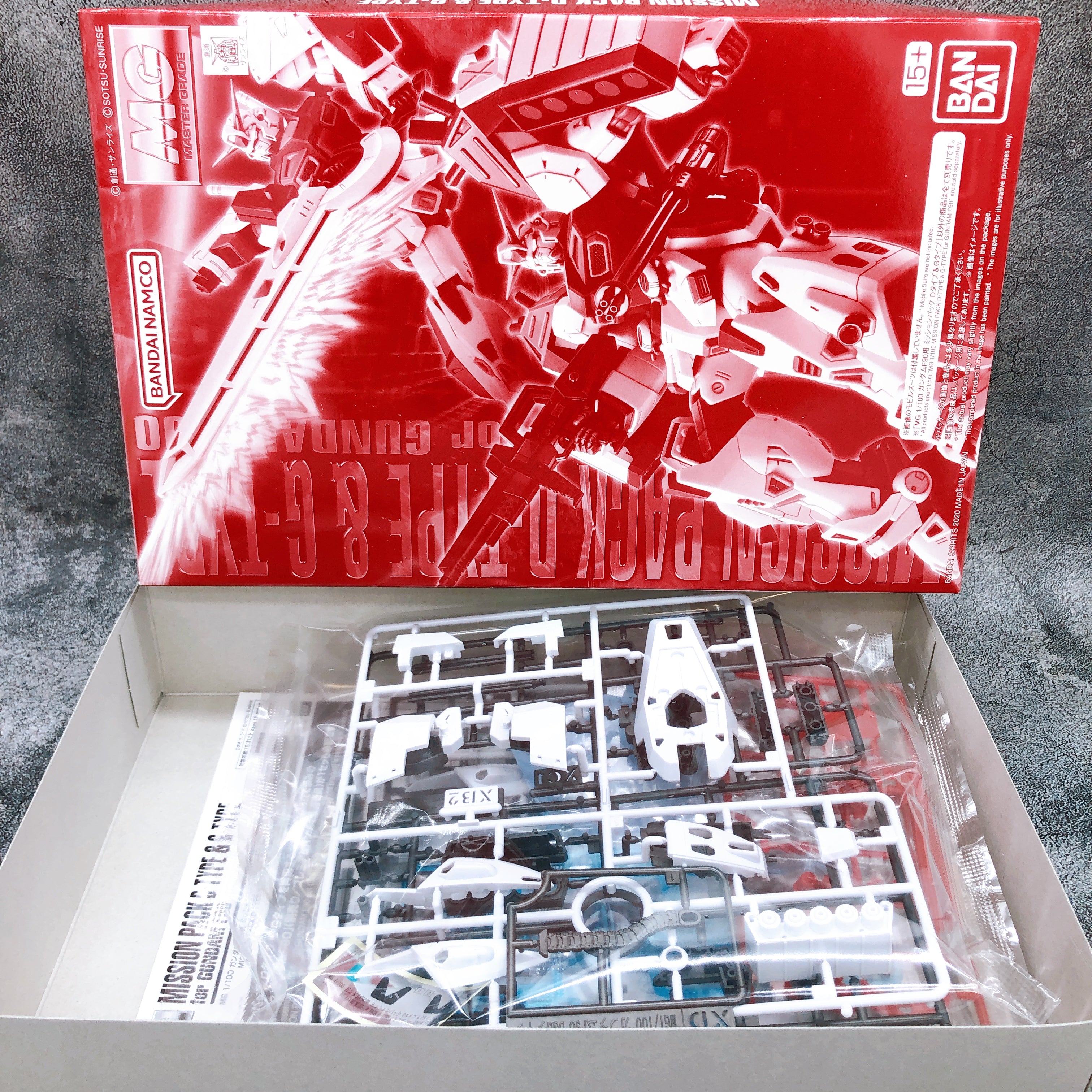 MG 1/100 Gundam F90 Mission Pack D Type & G Type Model Kit Premium Ban
