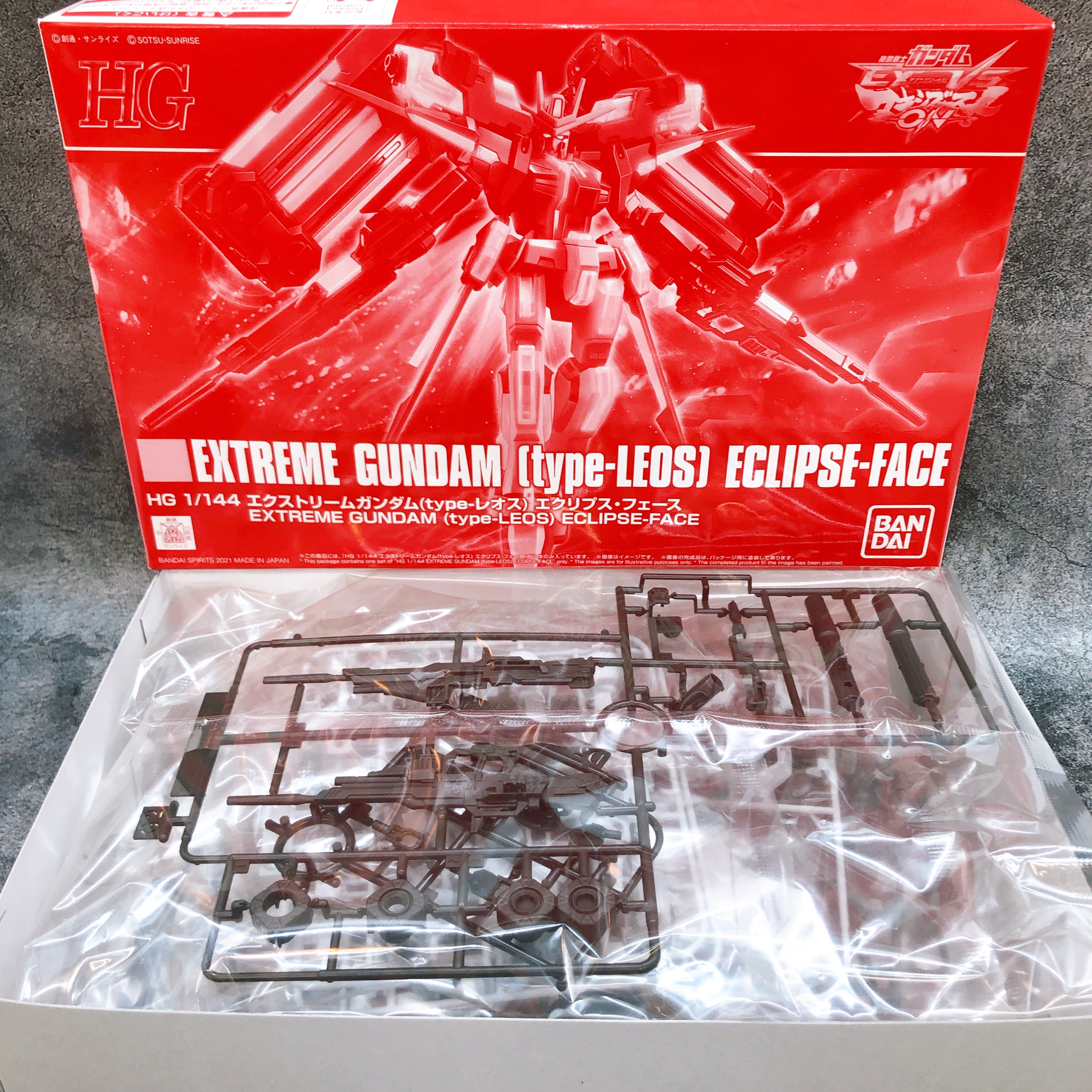 HG 1/144 Extreme Gundam Type Leos Eclipse Face Model Kit Premium Bandai Japan