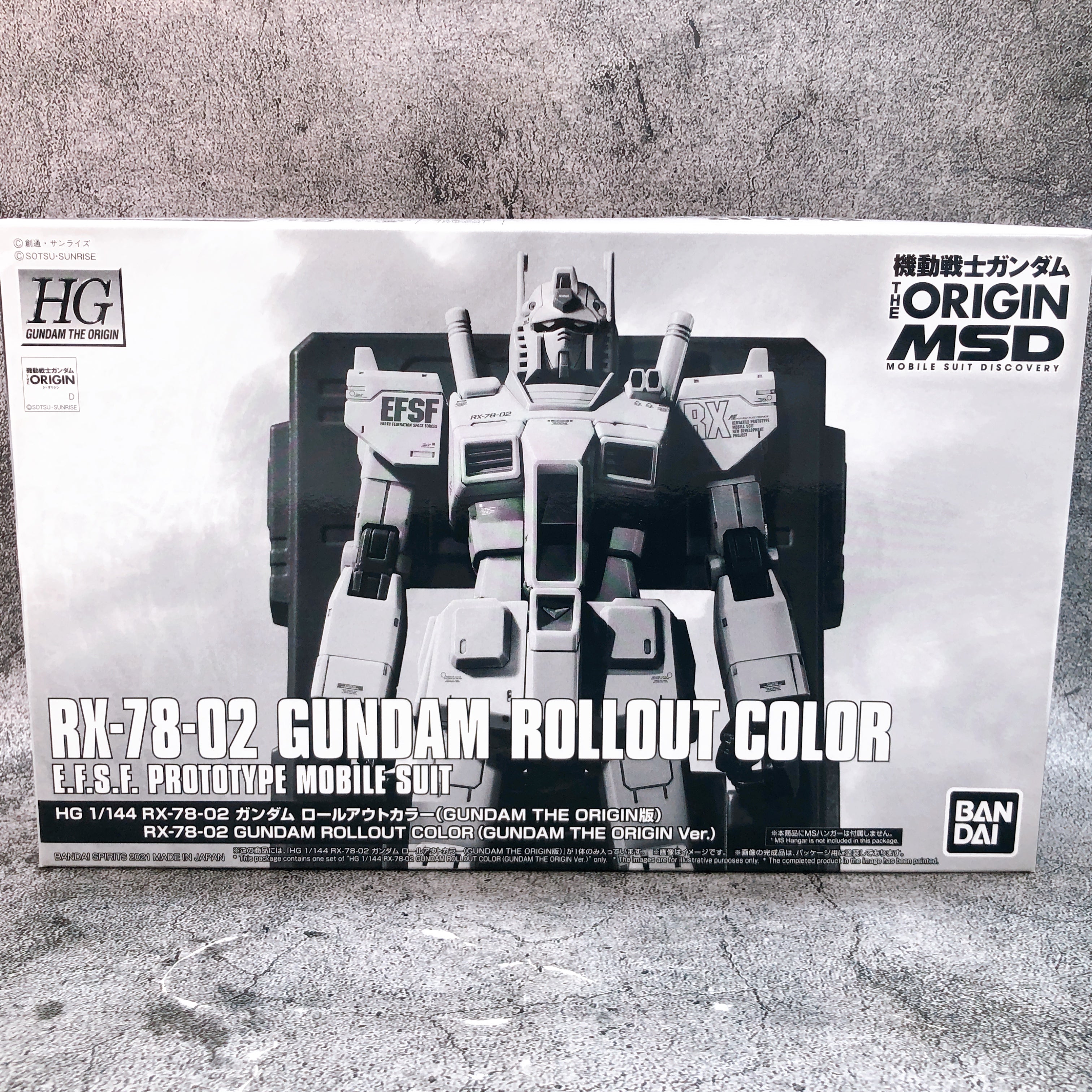 HG 1/144 Gundam Rollout Color GUNDAM THE ORIGIN Ver Model Kit Premium Bandai NEW