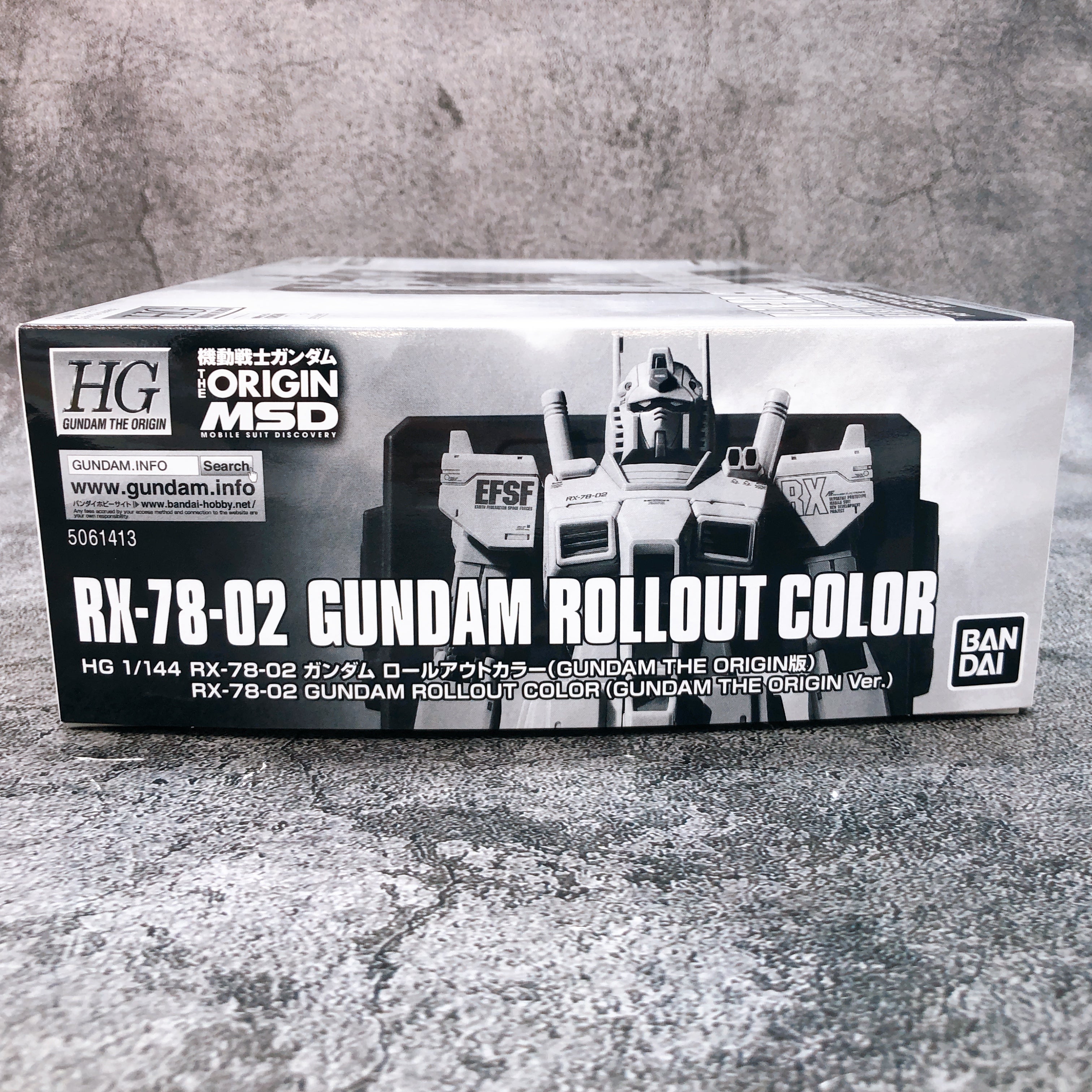 HG 1/144 Gundam Rollout Color GUNDAM THE ORIGIN Ver Model Kit Premium Bandai NEW