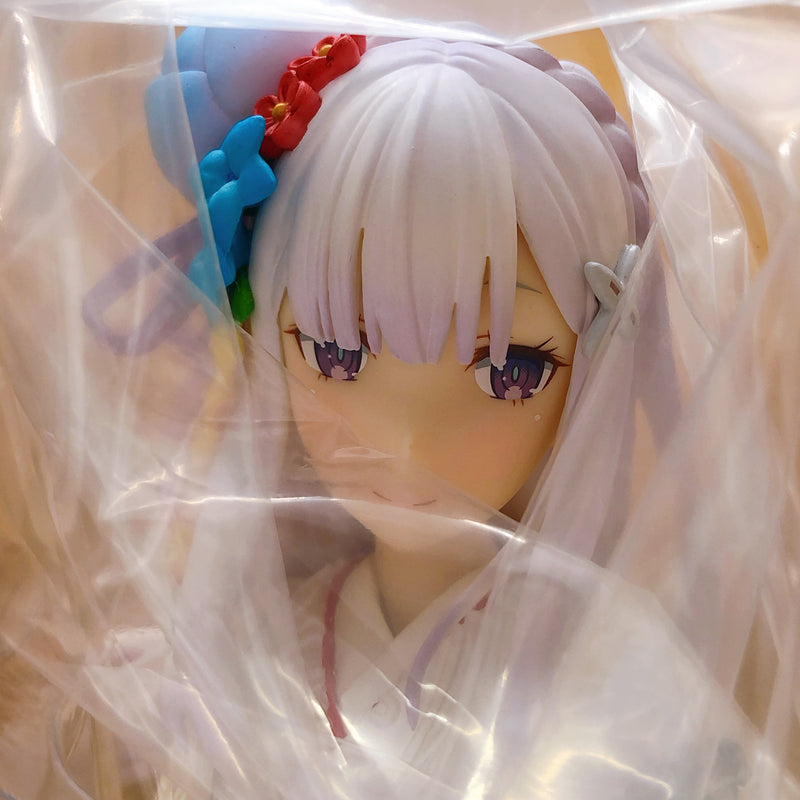 F:NEX Re:Zero Emilia Shiromuku ver. 1/7 Scale PVC Figure FuRyu NEW