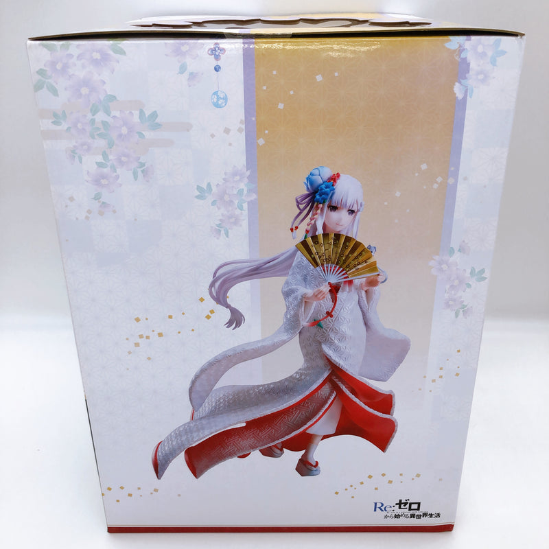 F:NEX Re:Zero Emilia Shiromuku ver. 1/7 Scale PVC Figure FuRyu NEW