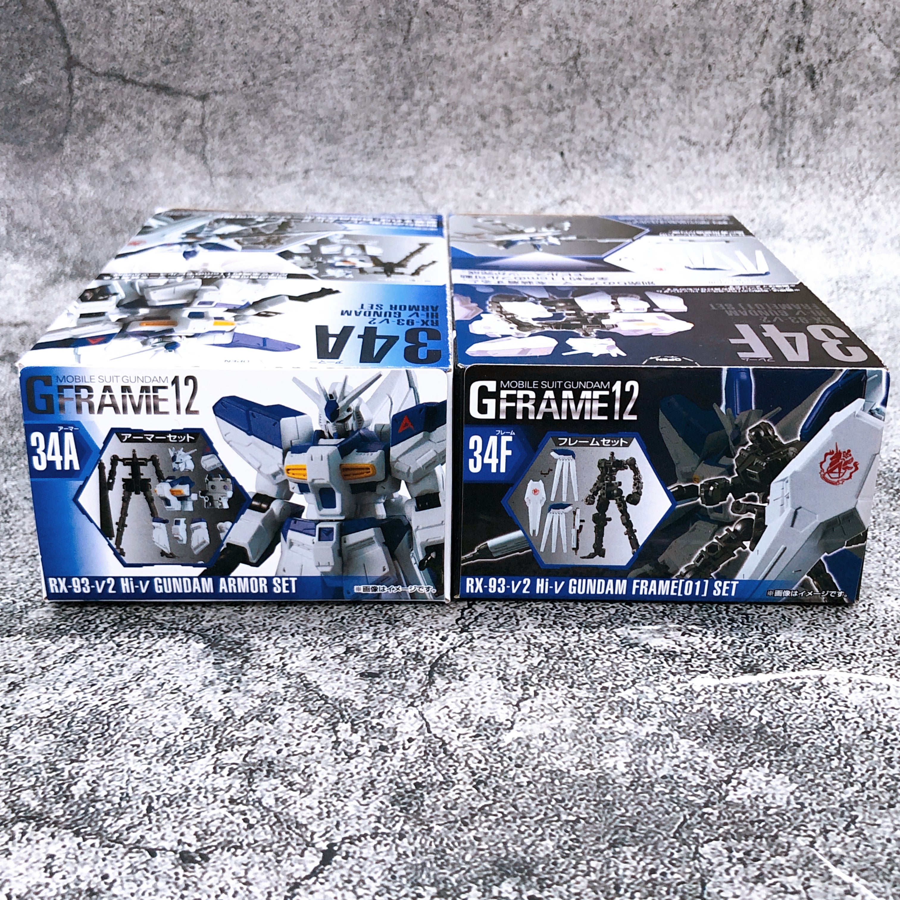 G Frame 12 Hi-v Gundam Armor ＆Frame Set RX-93-v2 34A & 34F Action Figure NEW