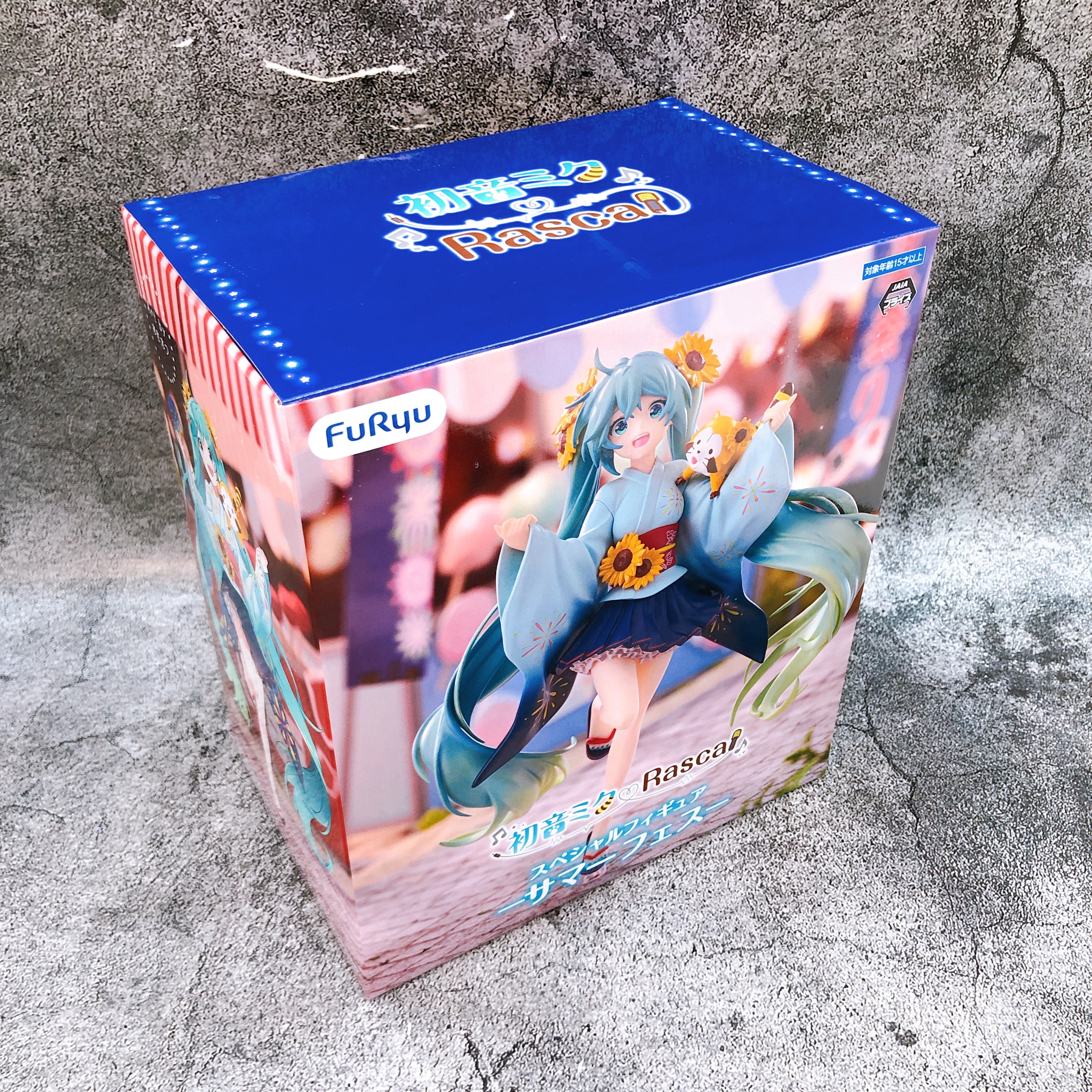Hatsune Miku X Rascal Summer Festival Special Figure FuRyu Japan AUTHENTIC 15+