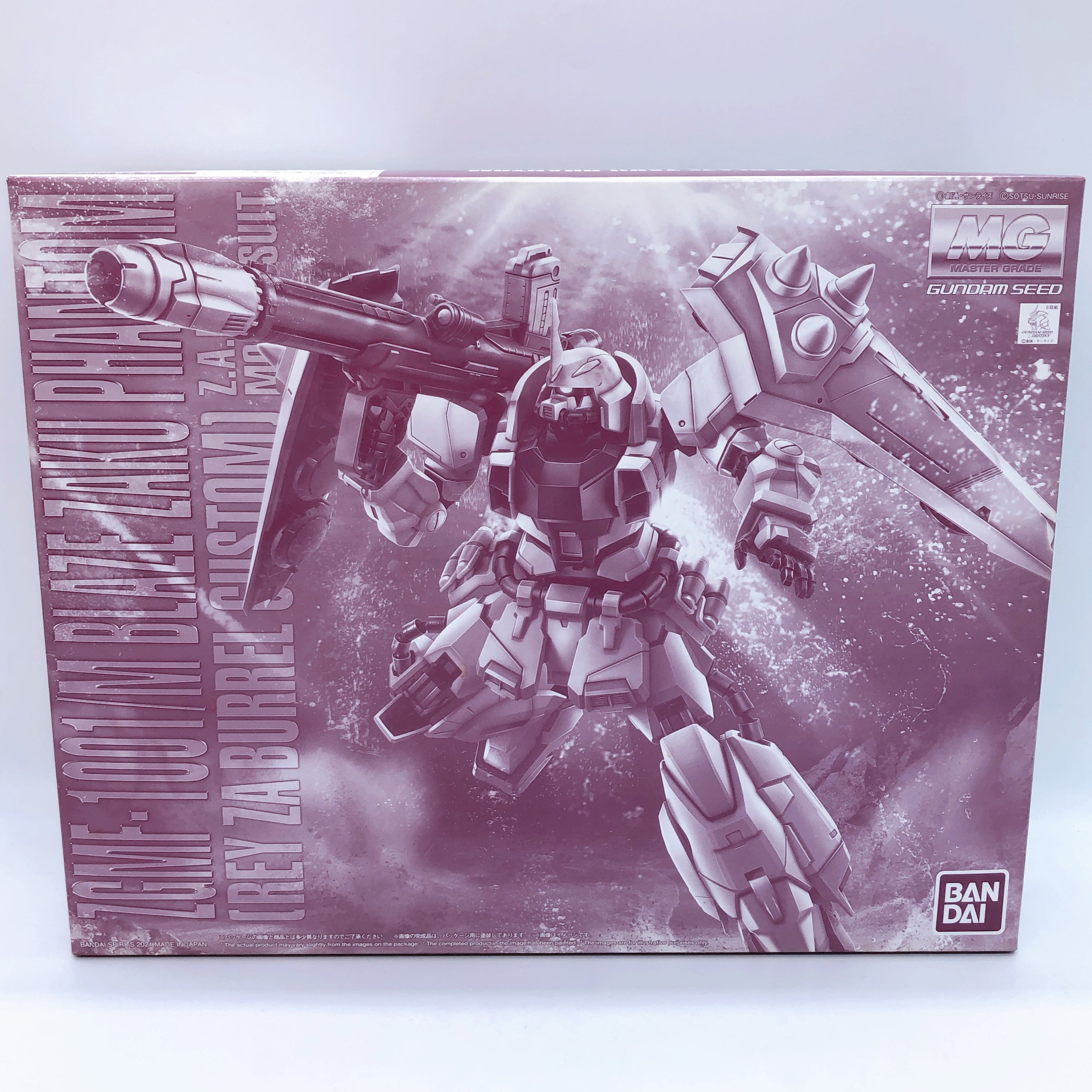 MG 1/100 Blaze Zaku Phantom Rey Za Burrel Custom Model Kit Premium Bandai NEW