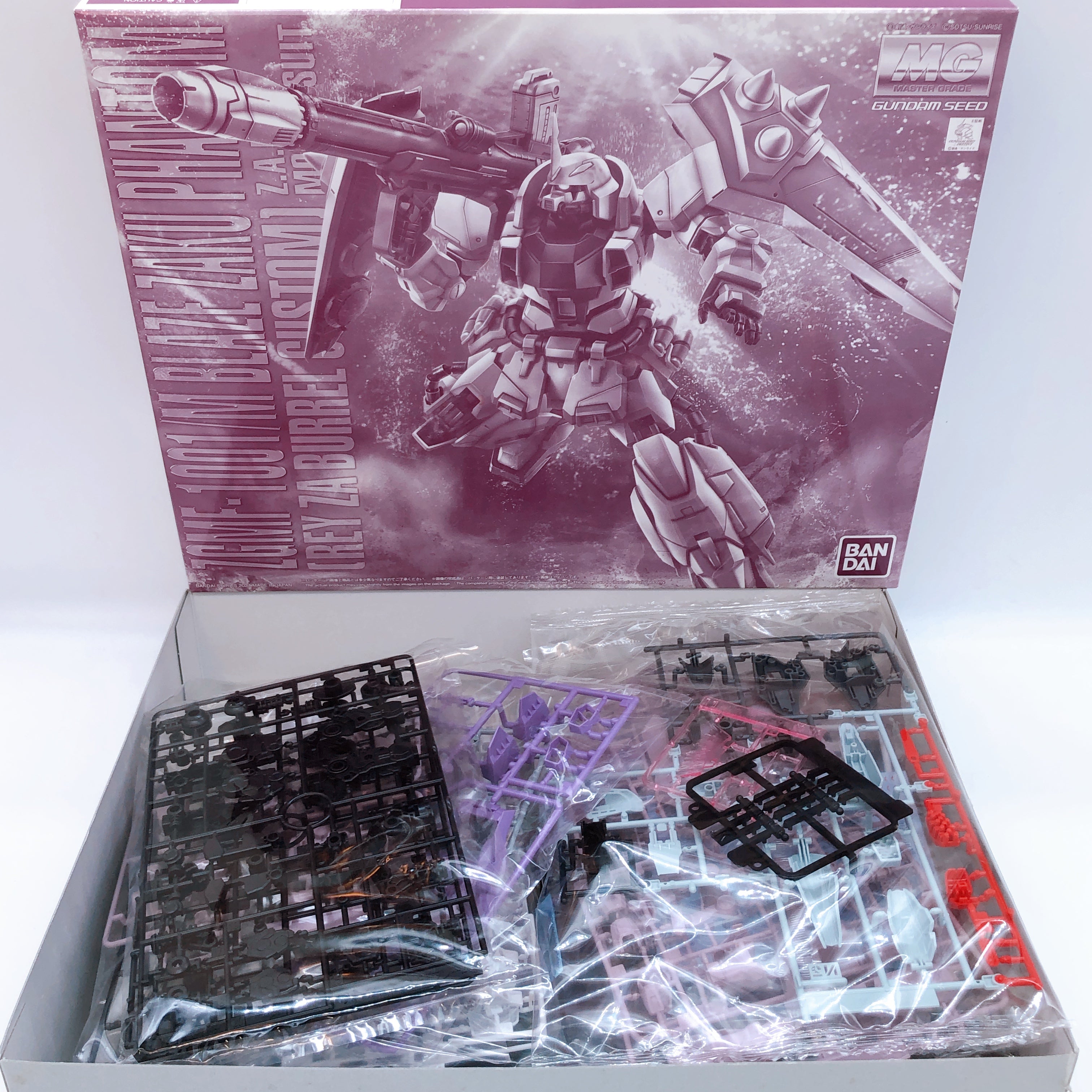 MG 1/100 Blaze Zaku Phantom Rey Za Burrel Custom Model Kit Premium Bandai NEW